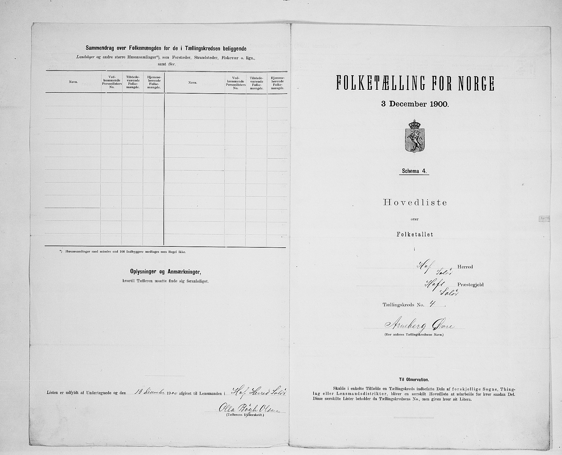 SAH, 1900 census for Hof, 1900, p. 23