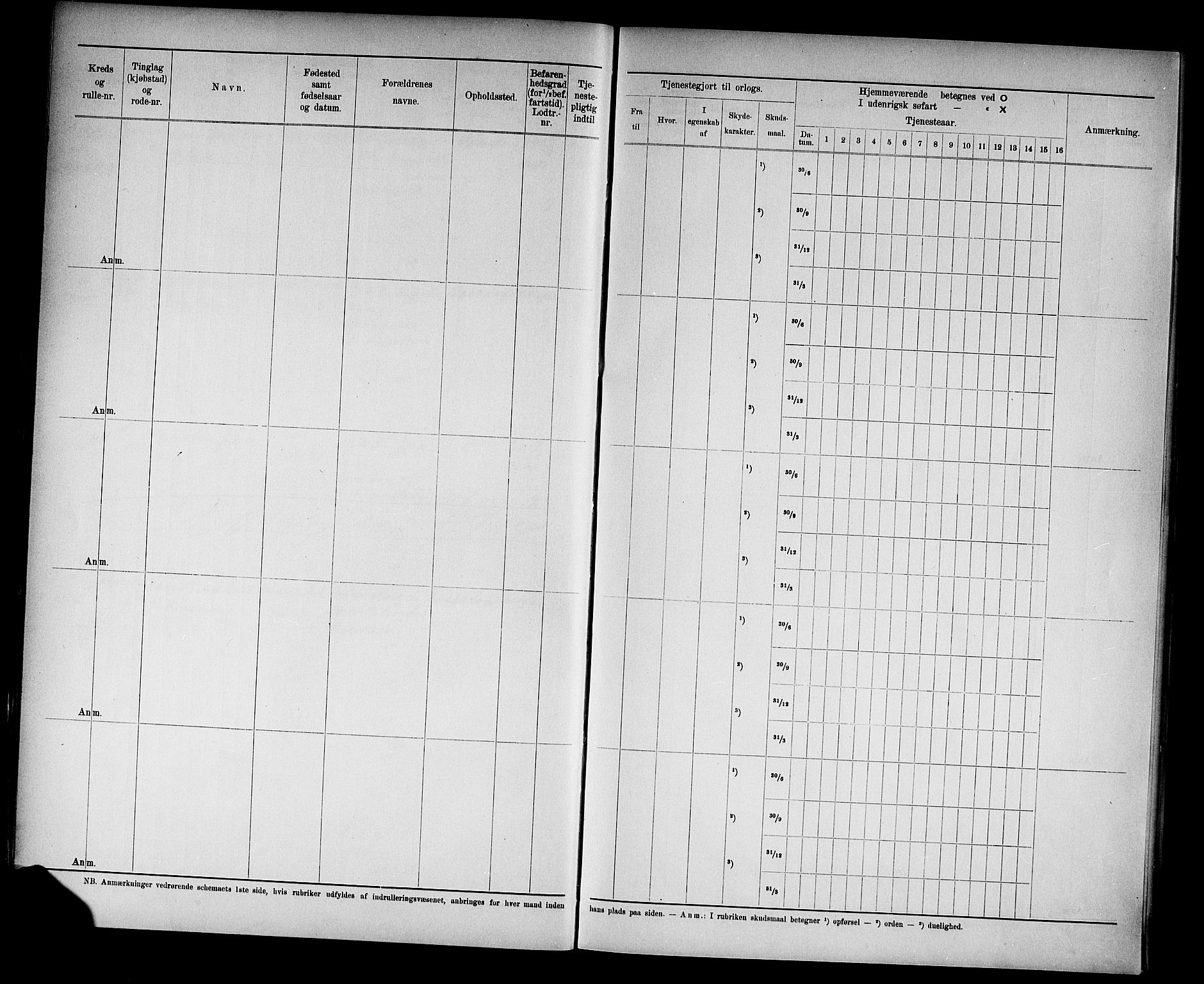 Kristiansand mønstringskrets, SAK/2031-0015/F/Fd/L0005: Rulle sjøvernepliktige, C-5, 1903, p. 35