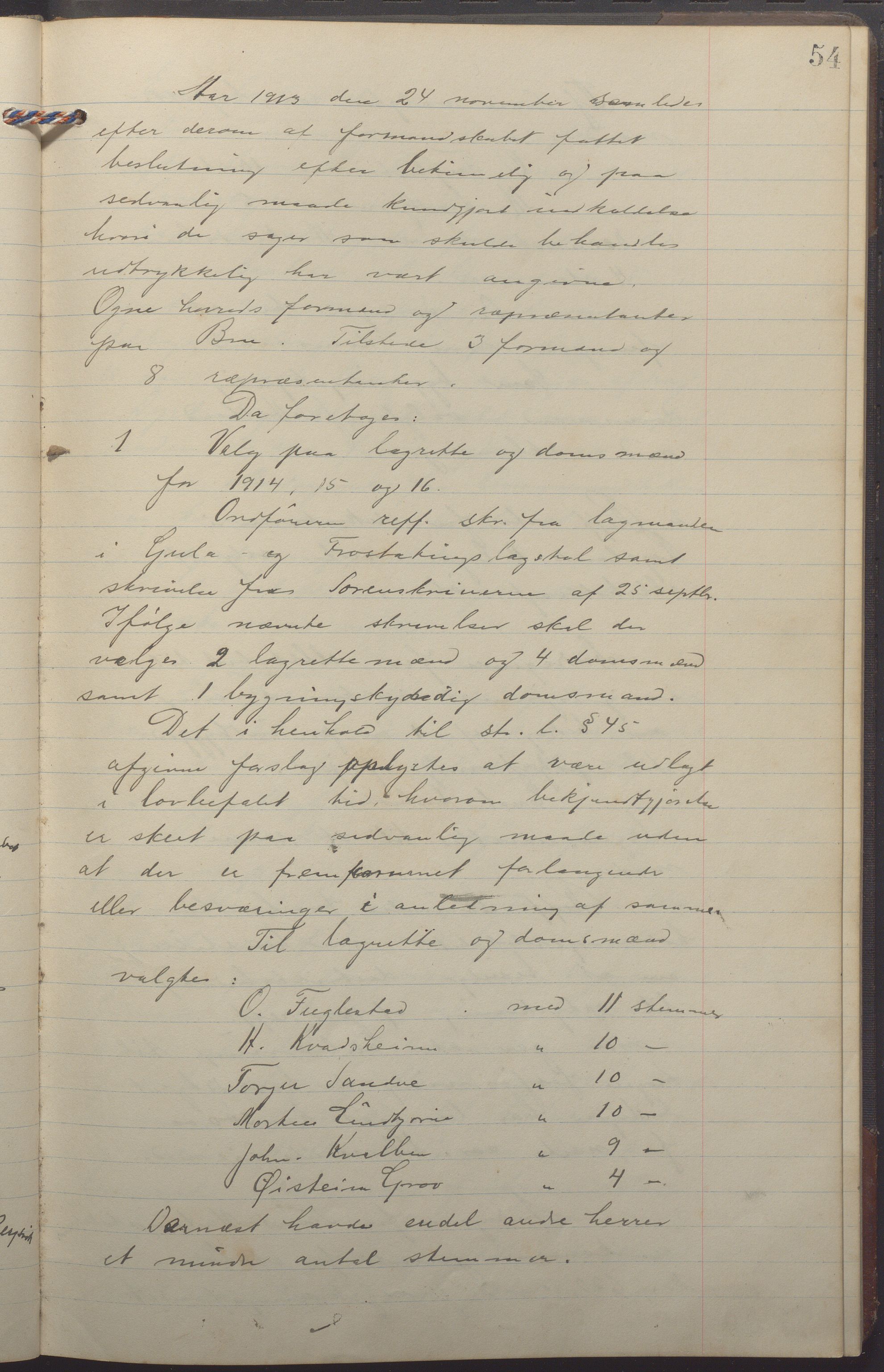 Ogna kommune- Formannskapet, IKAR/K-100909/A/L0003: Møtebok, 1910-1918, p. 54a