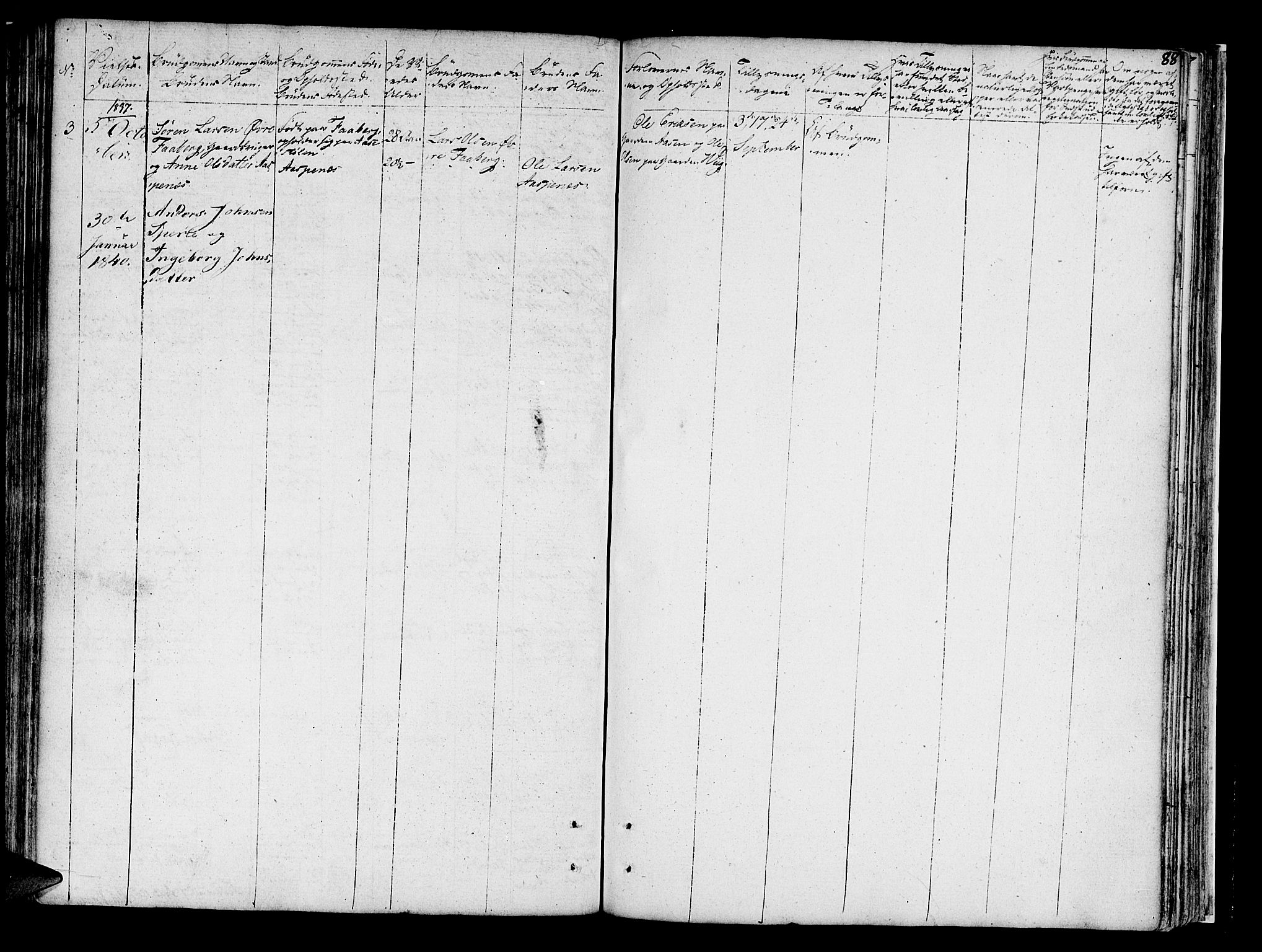 Jostedal sokneprestembete, SAB/A-80601/H/Haa/Haaa/L0003: Parish register (official) no. A 3, 1807-1837, p. 88