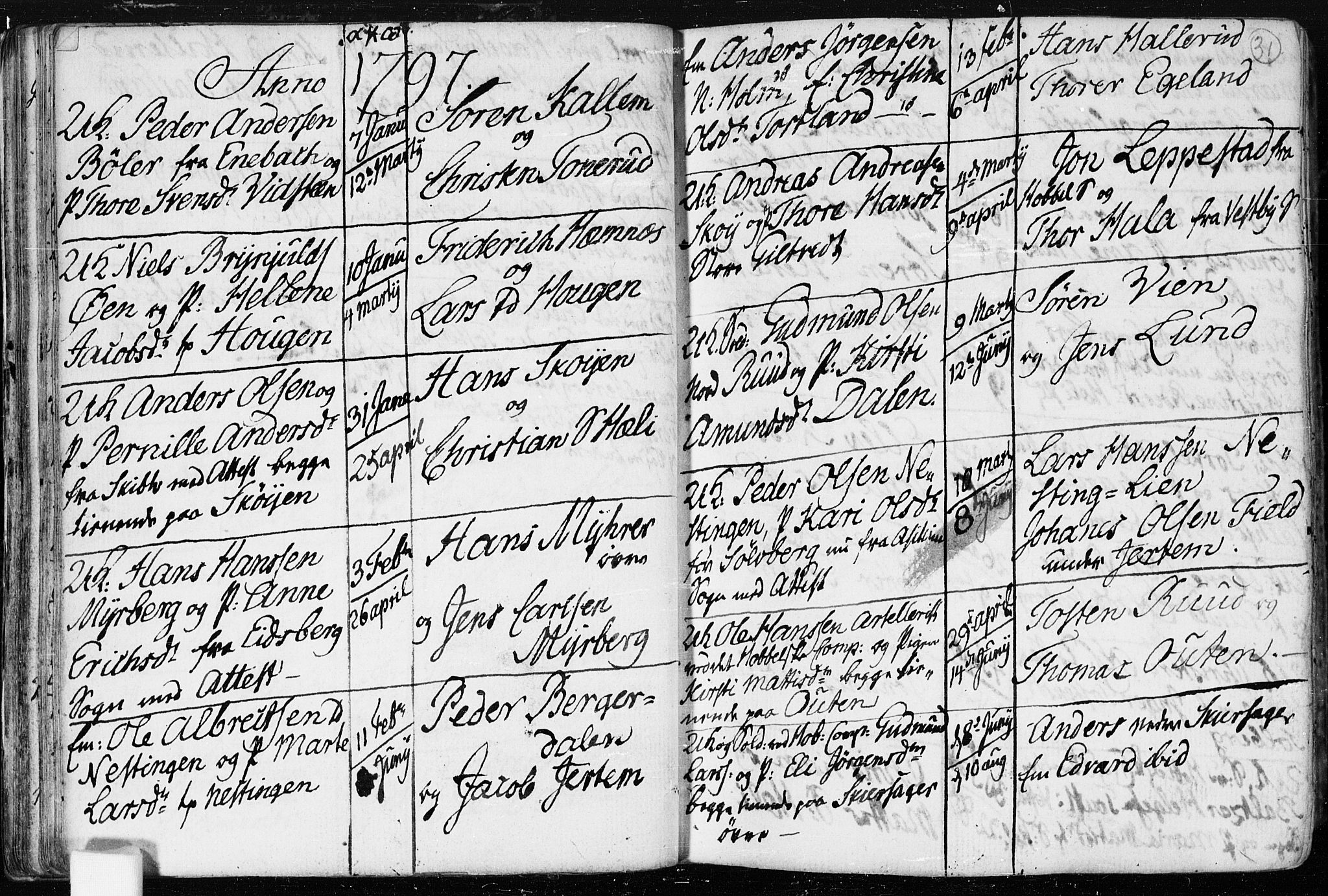 Spydeberg prestekontor Kirkebøker, AV/SAO-A-10924/F/Fa/L0003: Parish register (official) no. I 3, 1778-1814, p. 31