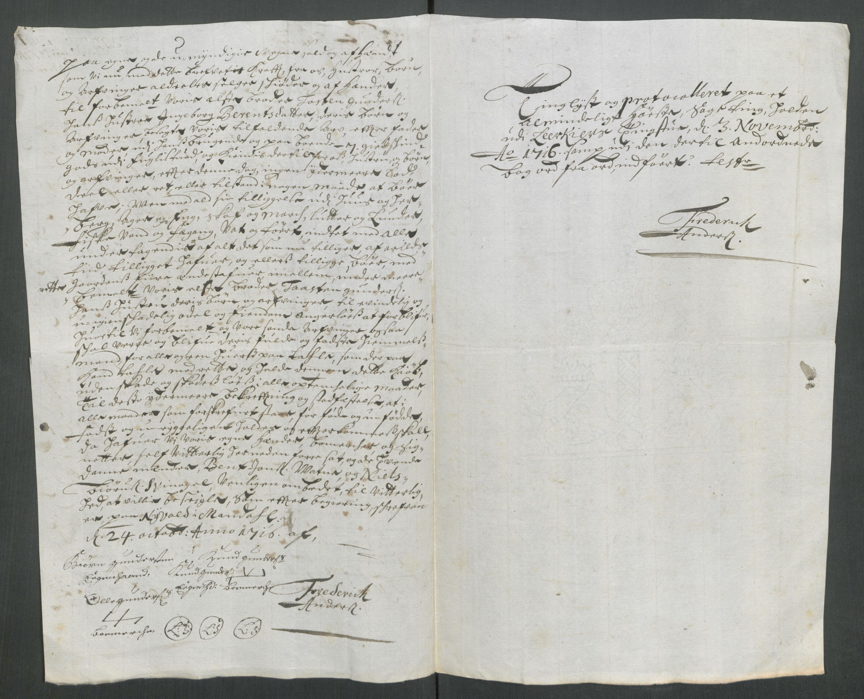 Rentekammeret inntil 1814, Reviderte regnskaper, Fogderegnskap, AV/RA-EA-4092/R43/L2561: Fogderegnskap Lista og Mandal, 1717, p. 460