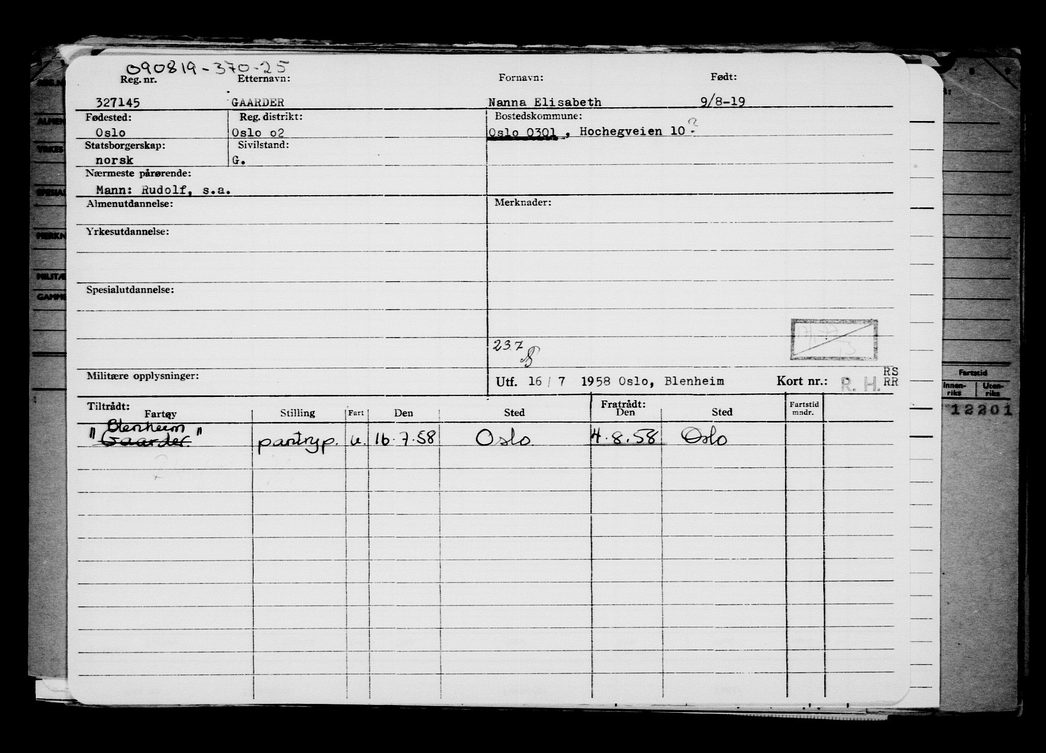 Direktoratet for sjømenn, AV/RA-S-3545/G/Gb/L0170: Hovedkort, 1919, p. 695