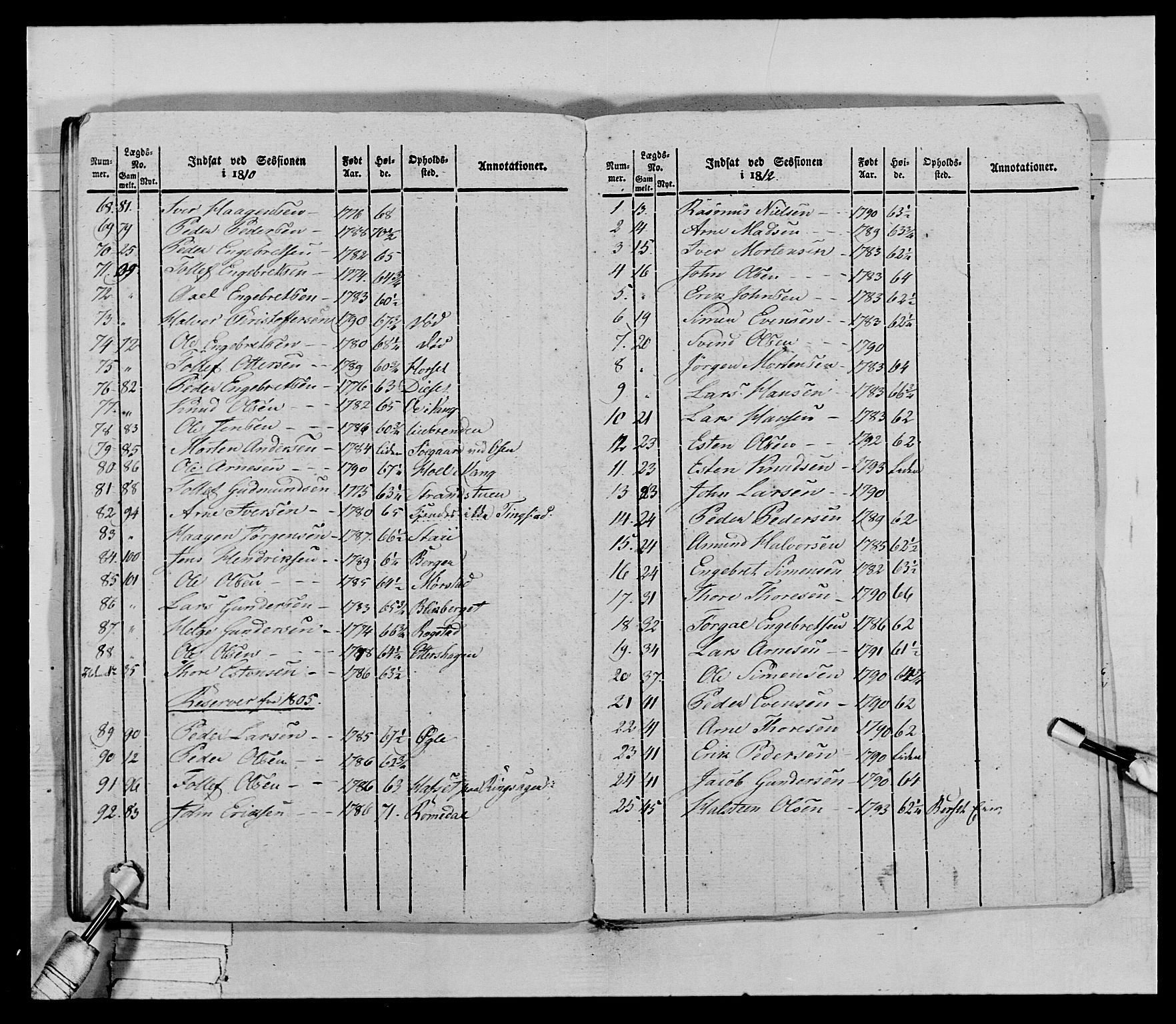 Generalitets- og kommissariatskollegiet, Det kongelige norske kommissariatskollegium, AV/RA-EA-5420/E/Eh/L0027: Skiløperkompaniene, 1812-1832, p. 563