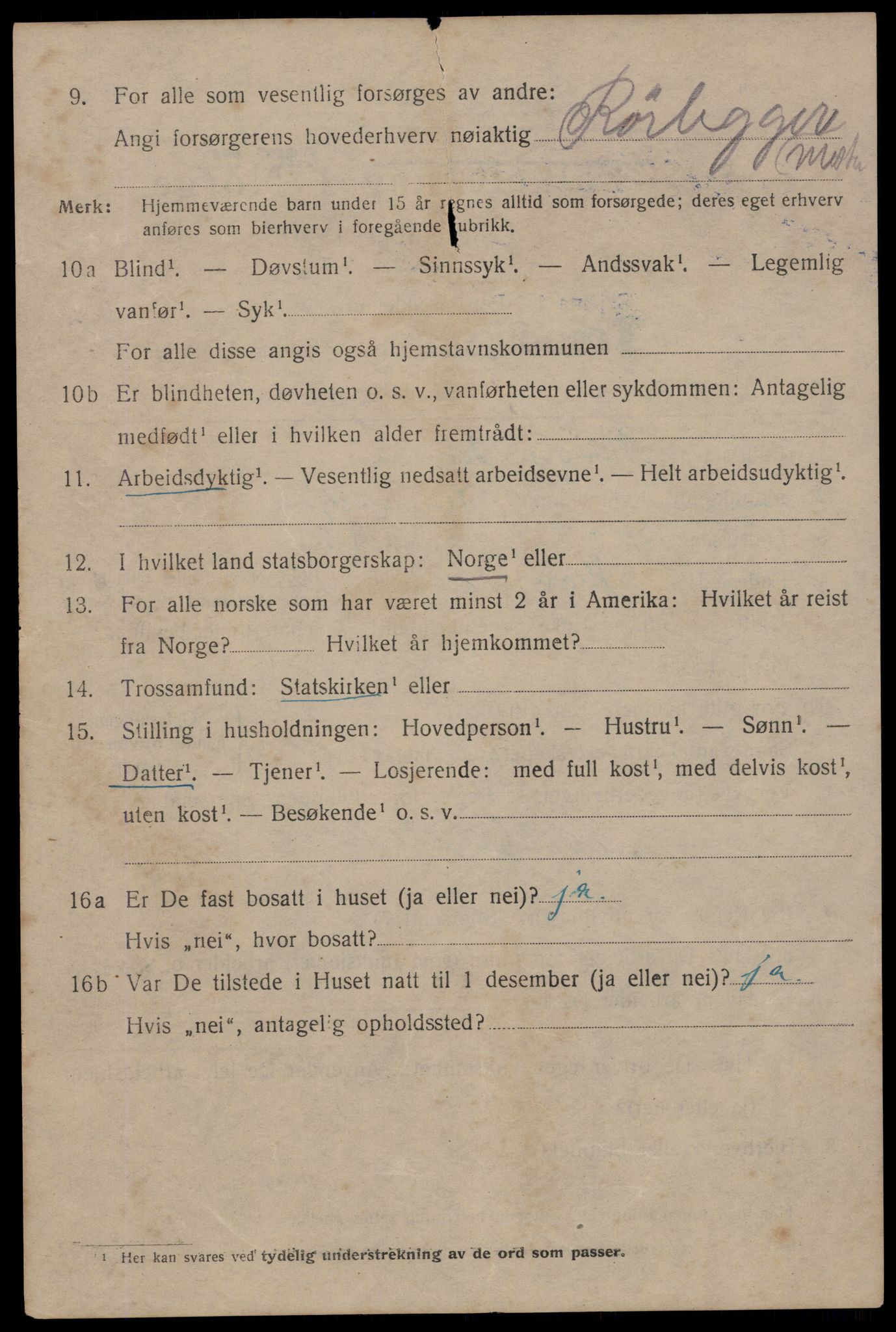 SAT, 1920 census for Trondheim, 1920, p. 77223