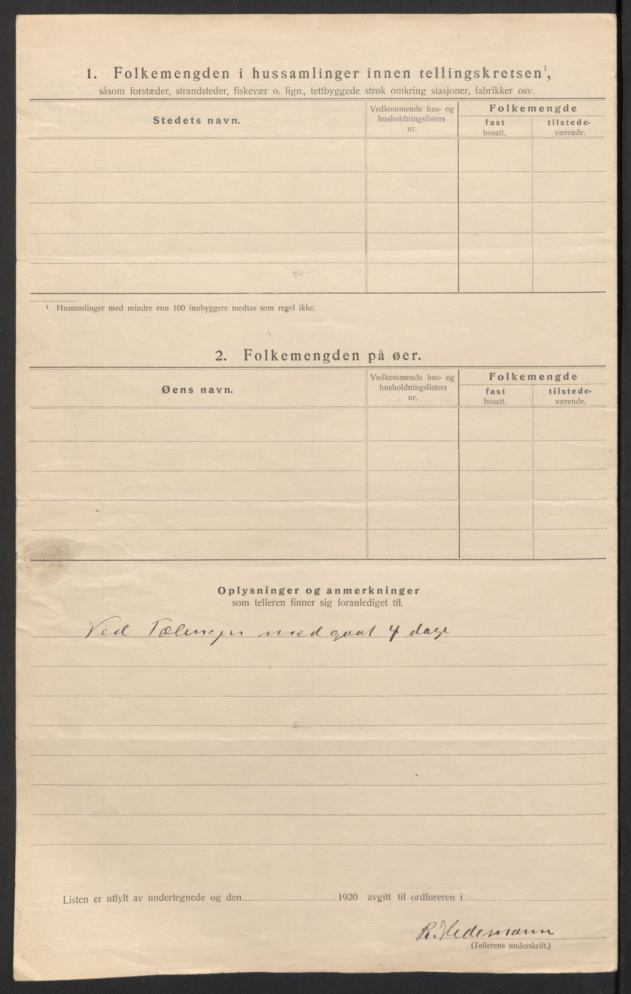 SAH, 1920 census for Stange, 1920, p. 55