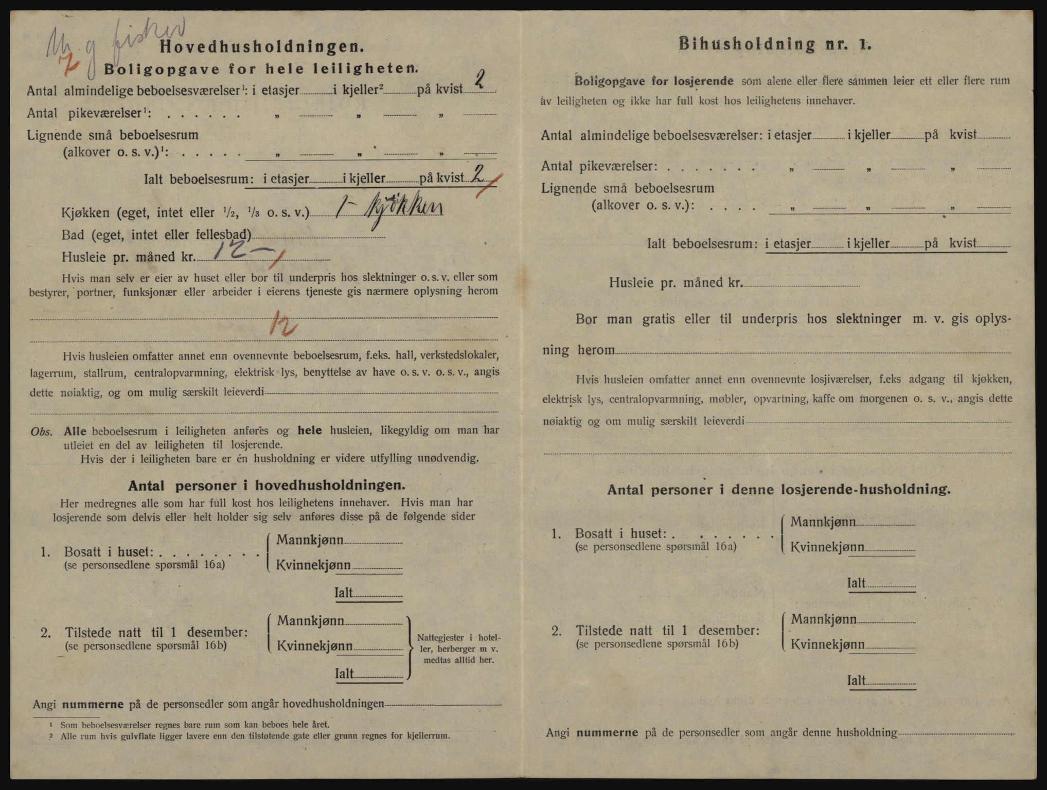 SATØ, 1920 census for Vardø, 1920, p. 1052