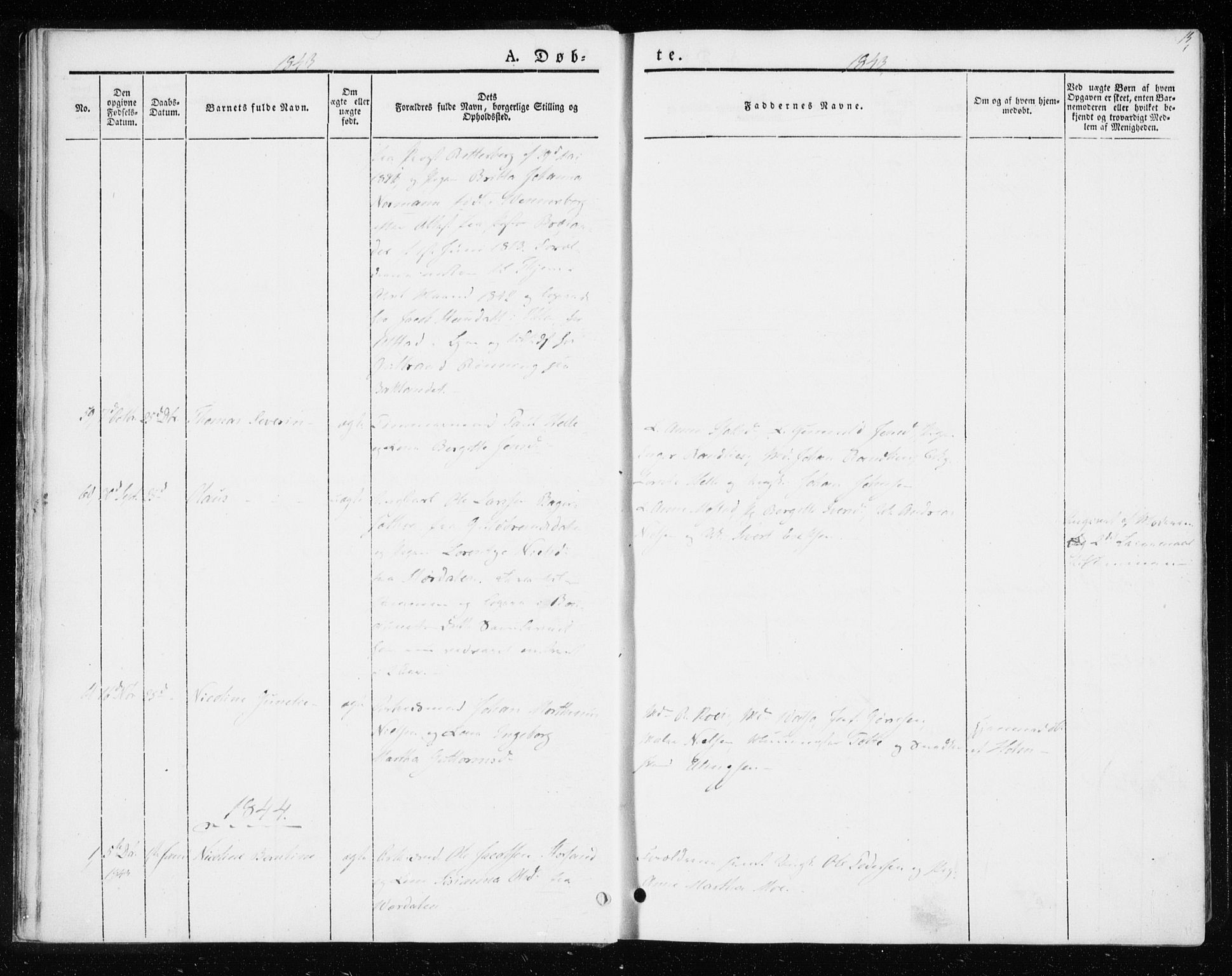 Ministerialprotokoller, klokkerbøker og fødselsregistre - Sør-Trøndelag, SAT/A-1456/604/L0183: Parish register (official) no. 604A04, 1841-1850, p. 15