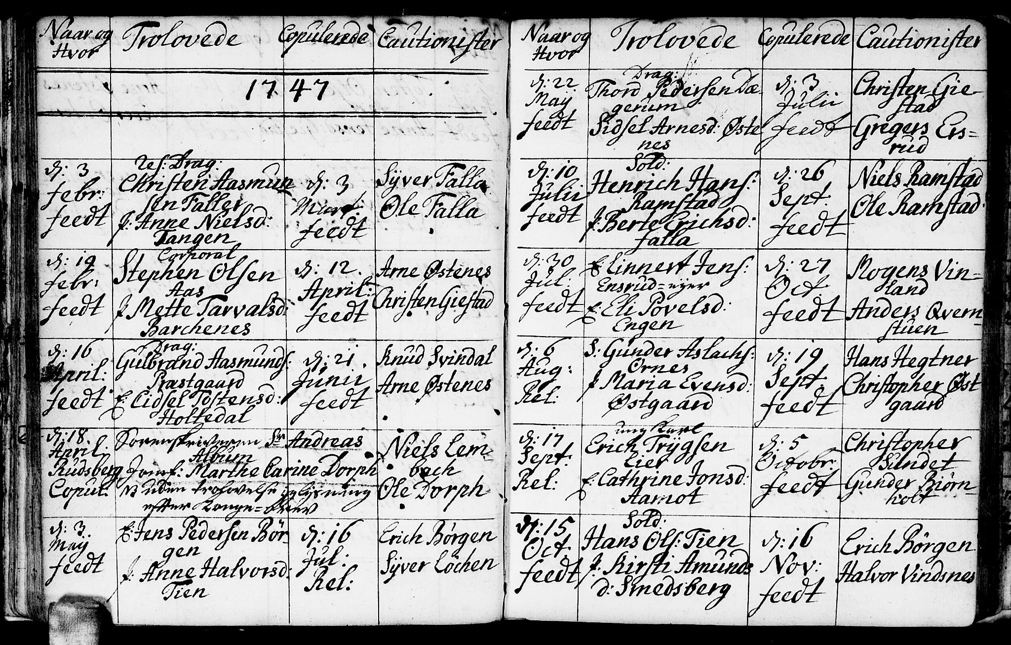 Fet prestekontor Kirkebøker, AV/SAO-A-10370a/F/Fa/L0001: Parish register (official) no. I 1, 1716-1751, p. 40