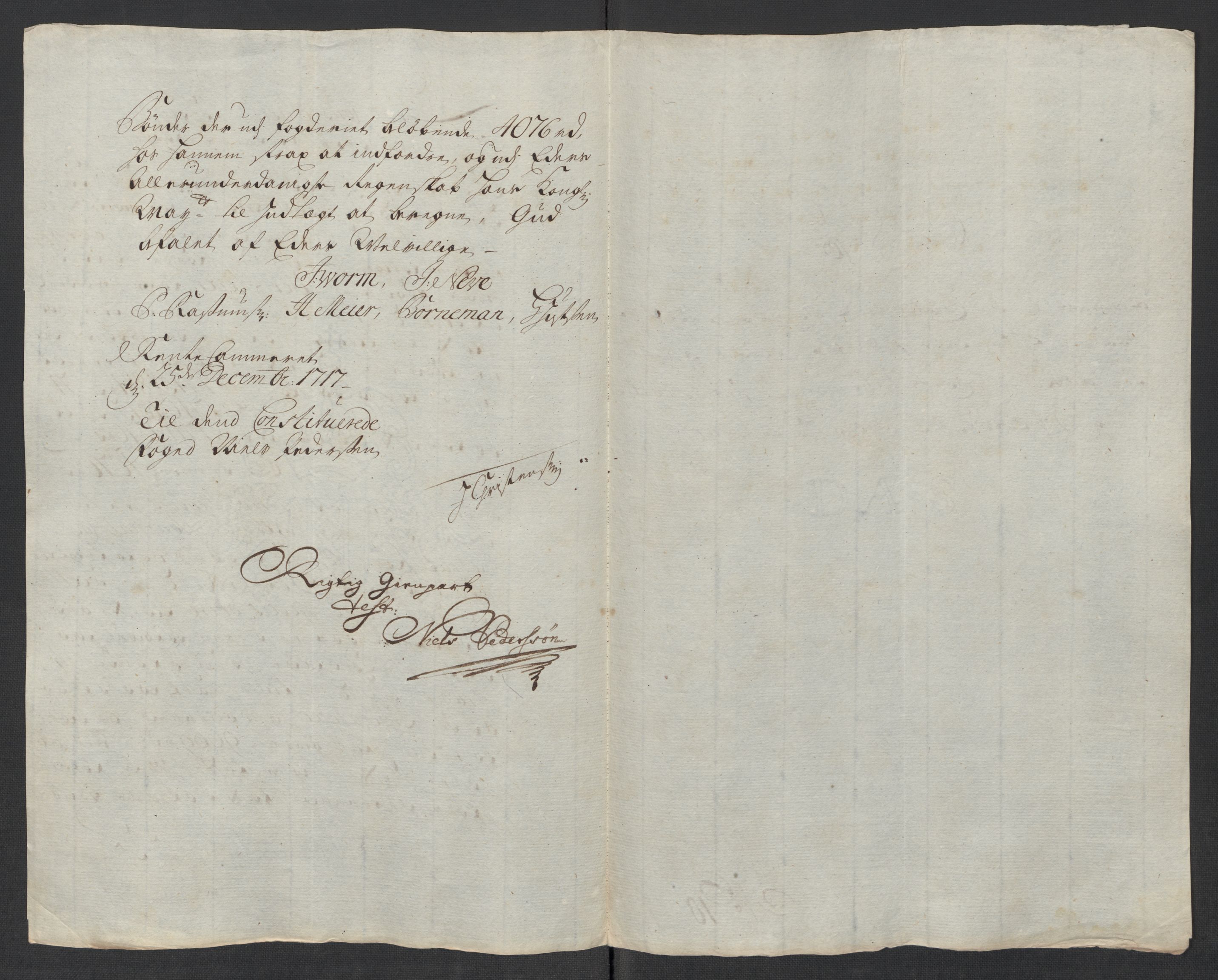 Rentekammeret inntil 1814, Reviderte regnskaper, Fogderegnskap, AV/RA-EA-4092/R39/L2326: Fogderegnskap Nedenes, 1717, p. 411