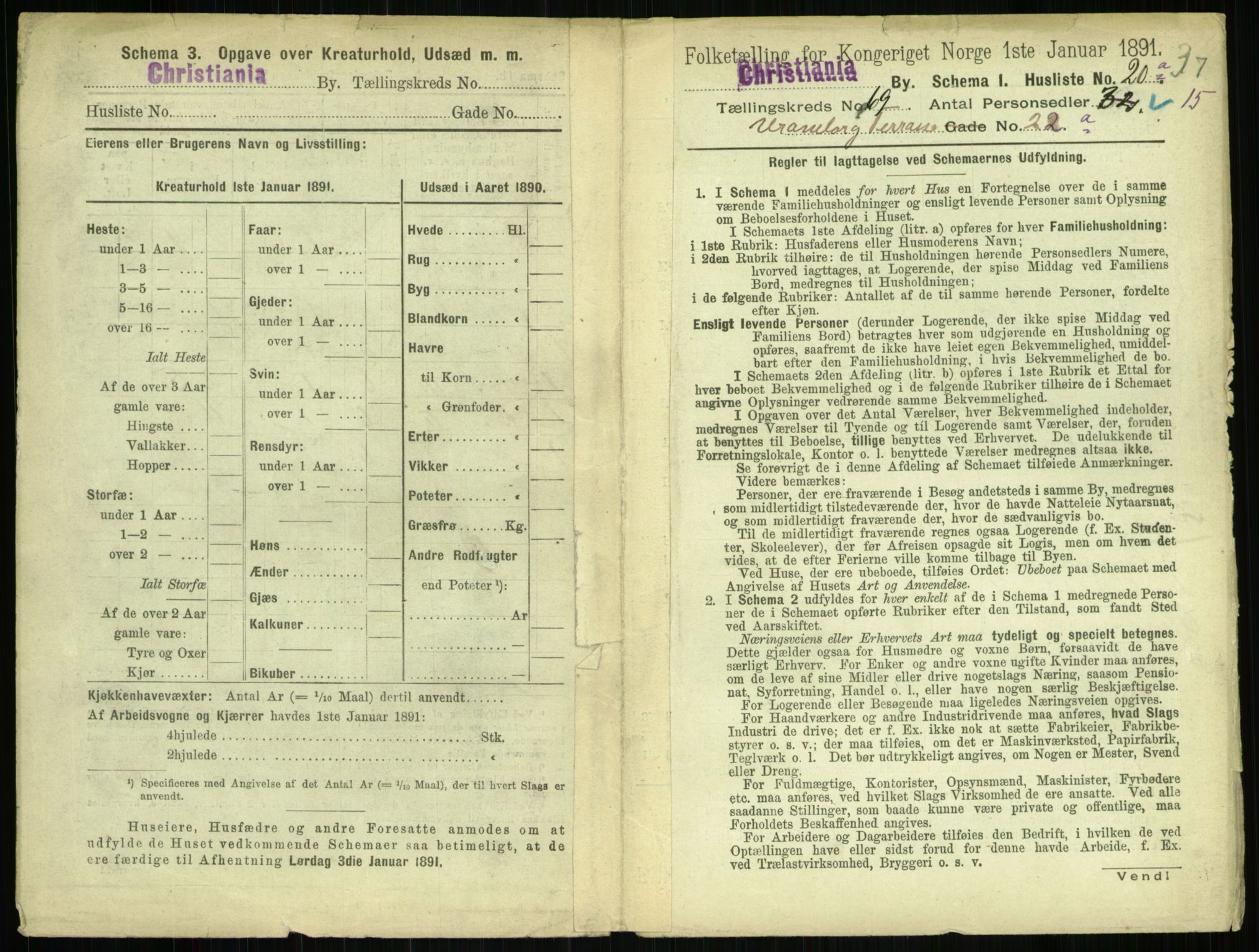 RA, 1891 census for 0301 Kristiania, 1891, p. 38272