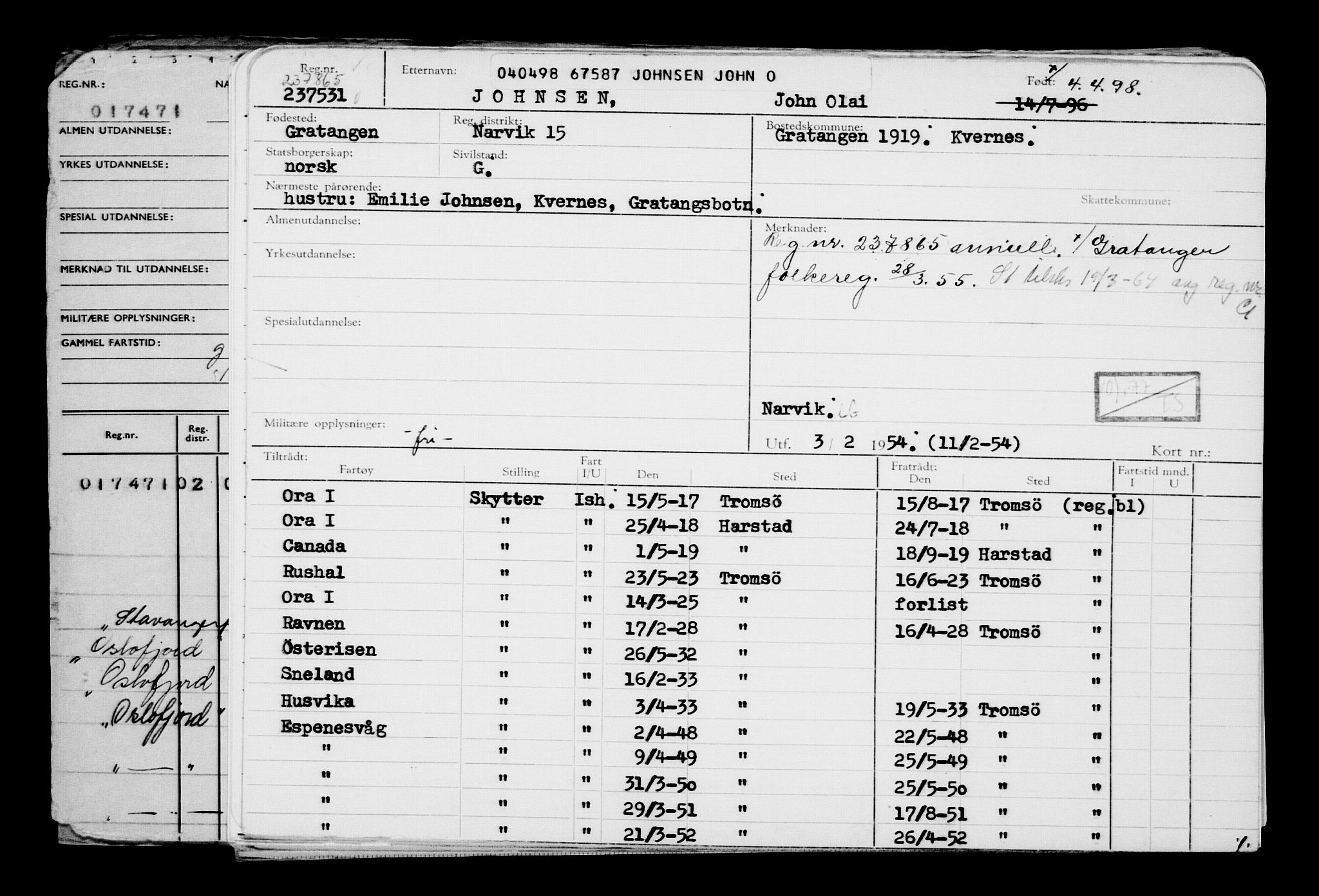 Direktoratet for sjømenn, AV/RA-S-3545/G/Gb/L0028: Hovedkort, 1898, p. 29