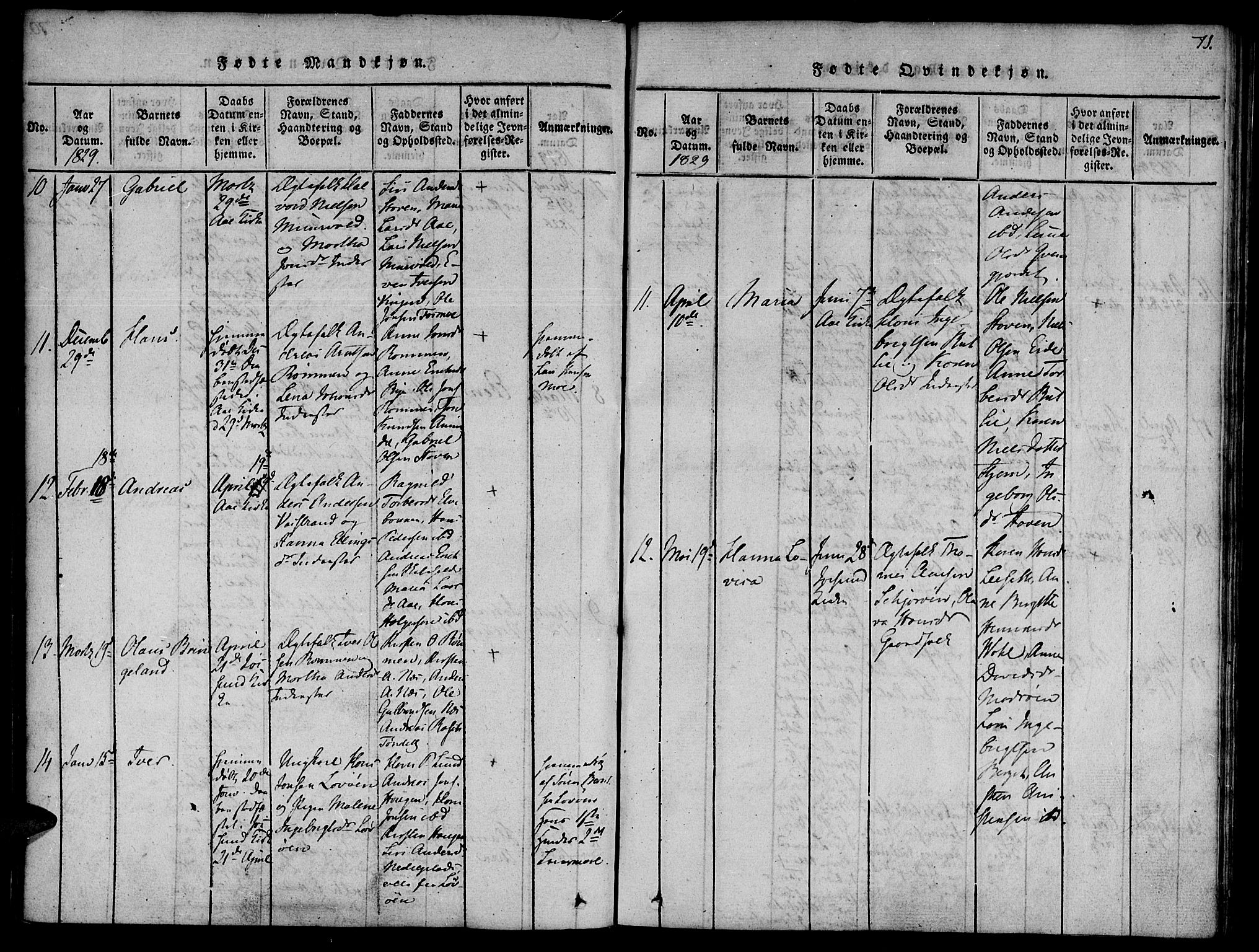 Ministerialprotokoller, klokkerbøker og fødselsregistre - Sør-Trøndelag, AV/SAT-A-1456/655/L0675: Parish register (official) no. 655A04, 1818-1830, p. 71
