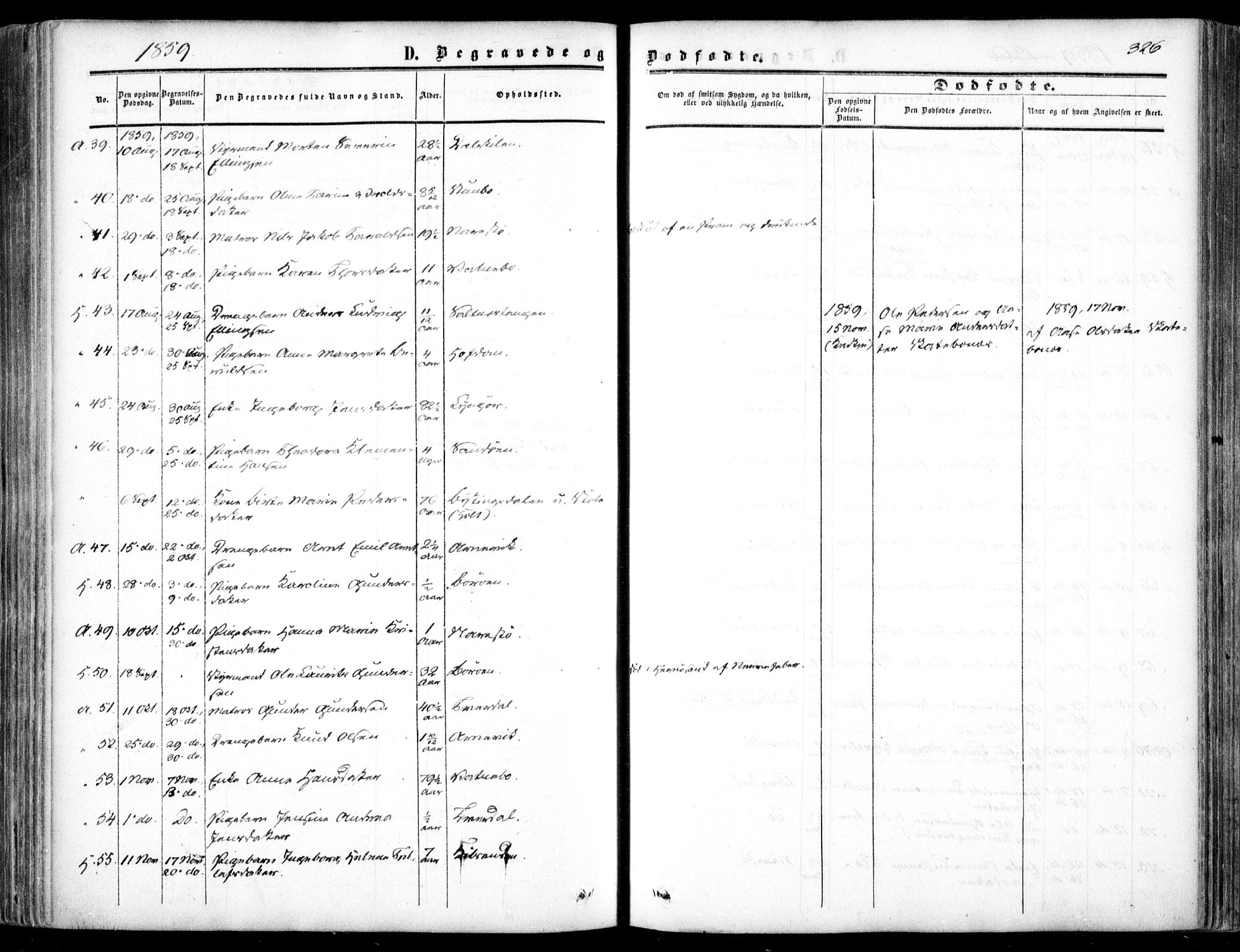 Dypvåg sokneprestkontor, AV/SAK-1111-0007/F/Fa/Faa/L0006: Parish register (official) no. A 6, 1855-1872, p. 326