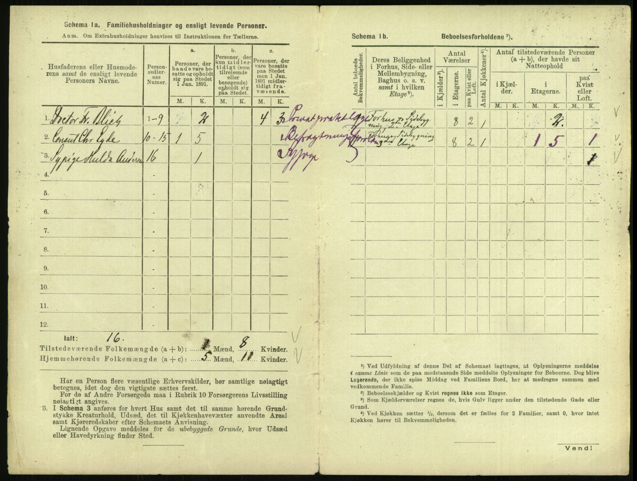 RA, 1891 census for 0903 Arendal, 1891, p. 37