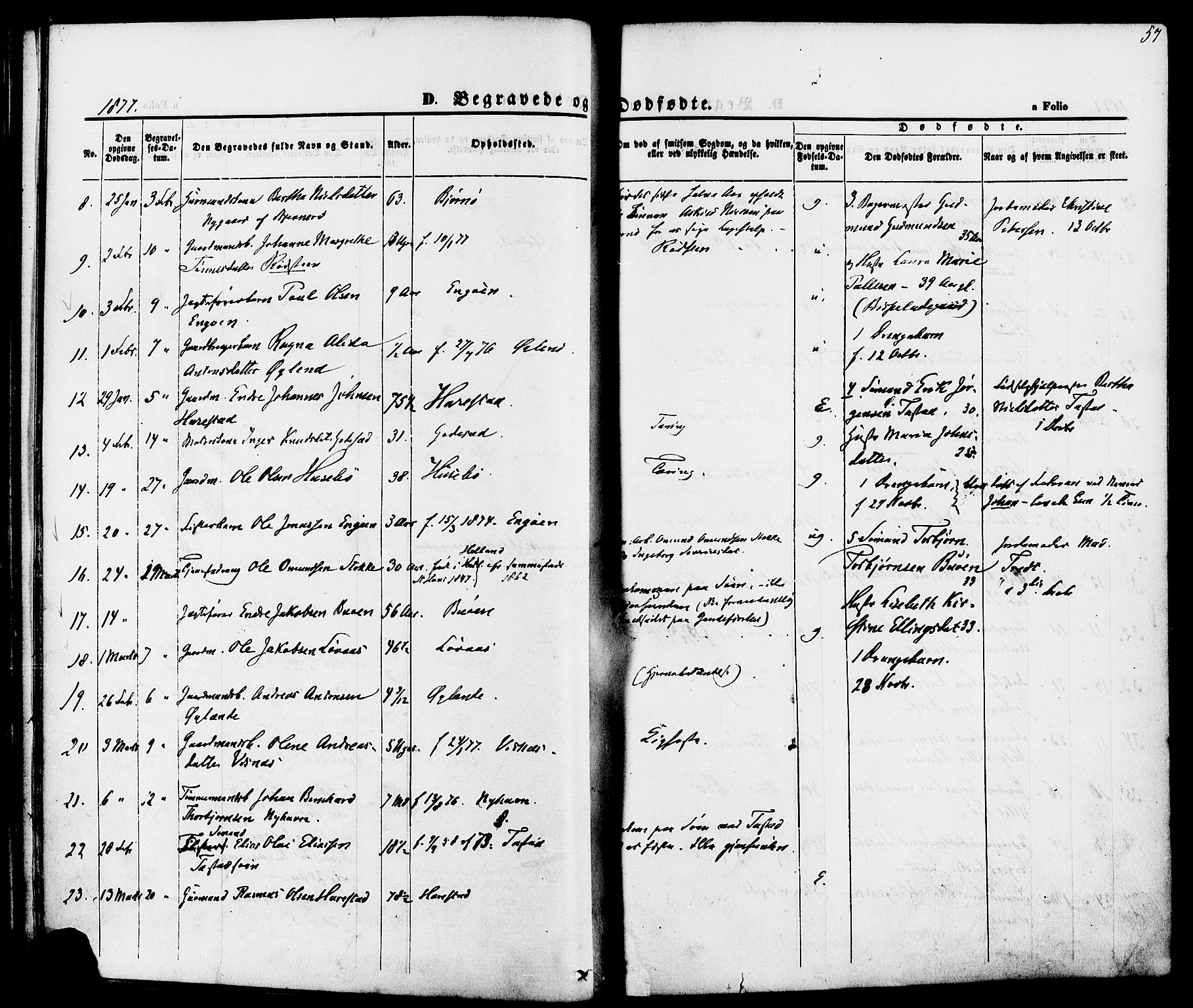 Hetland sokneprestkontor, AV/SAST-A-101826/30/30BA/L0006: Parish register (official) no. A 6, 1869-1884, p. 57