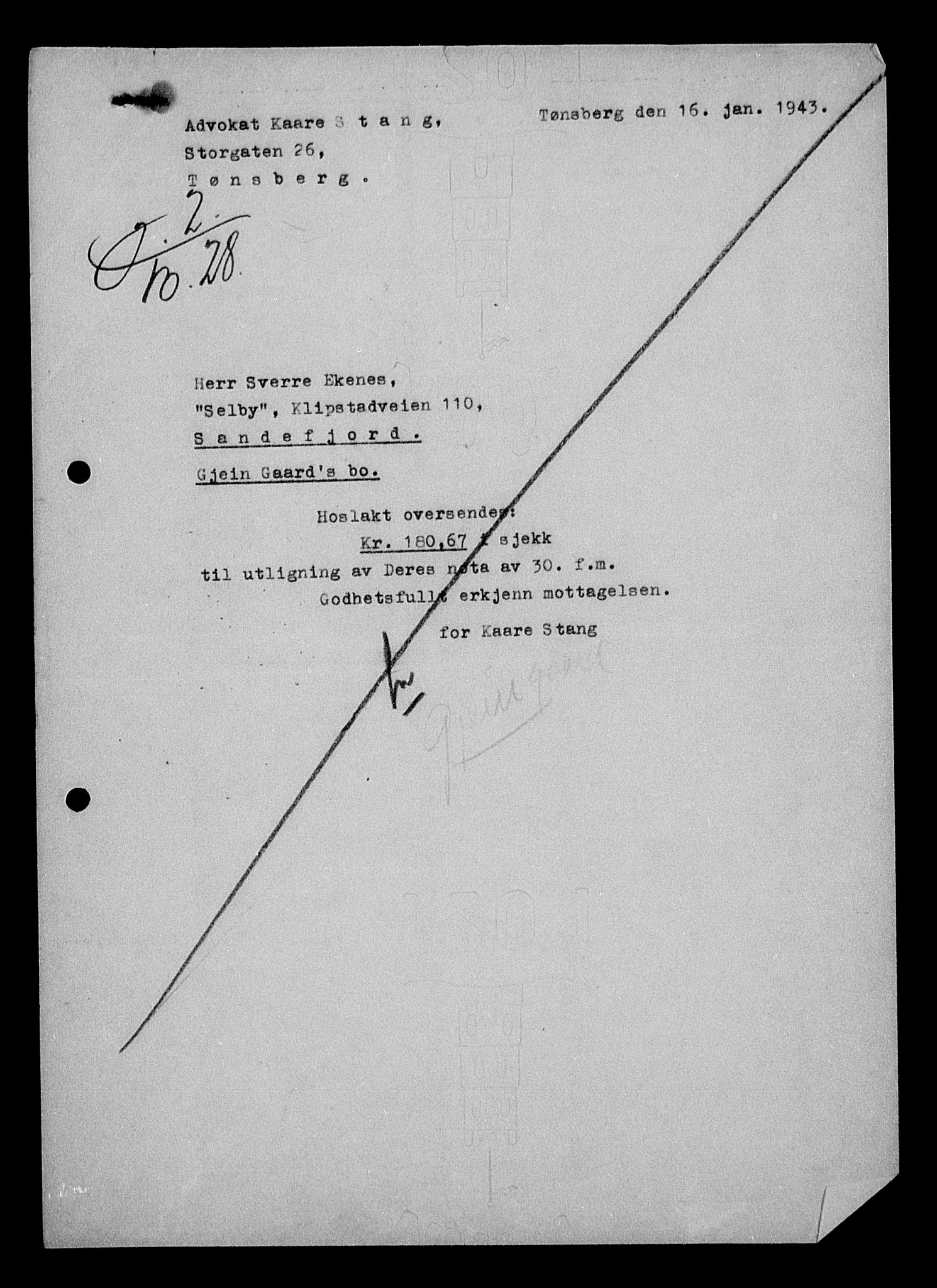 Justisdepartementet, Tilbakeføringskontoret for inndratte formuer, AV/RA-S-1564/H/Hc/Hcd/L1005: --, 1945-1947, p. 120