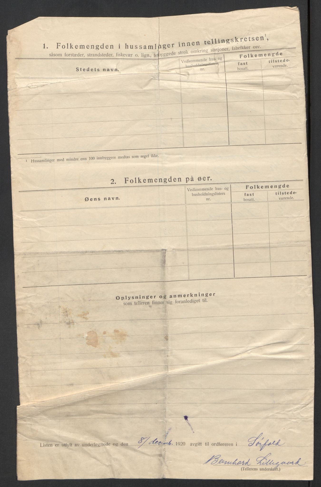 SAT, 1920 census for Sørfold, 1920, p. 29