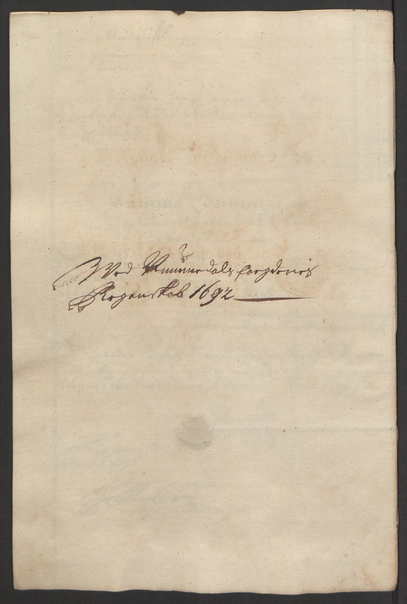 Rentekammeret inntil 1814, Reviderte regnskaper, Fogderegnskap, RA/EA-4092/R64/L4424: Fogderegnskap Namdal, 1692-1695, p. 30