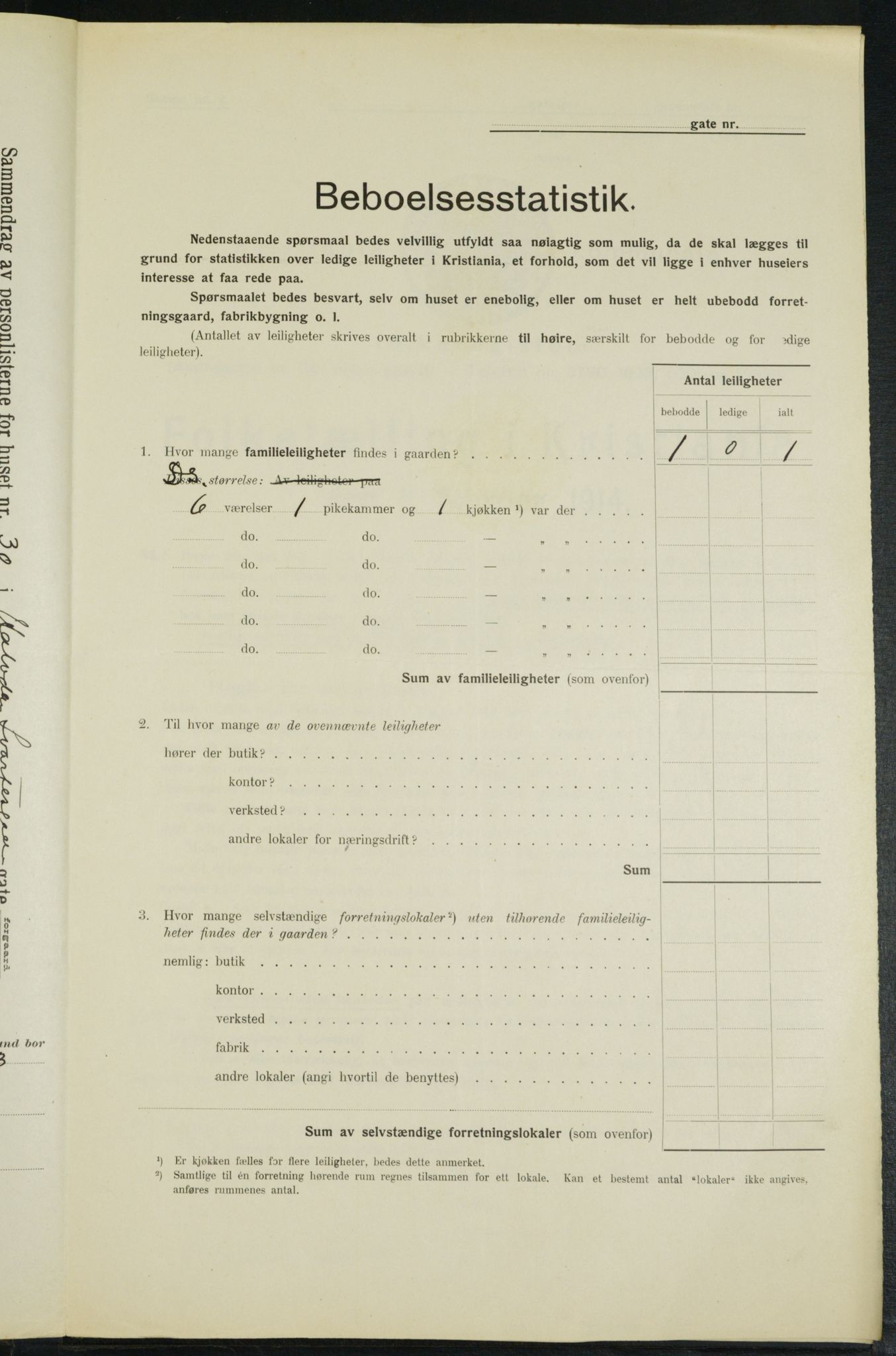 OBA, Municipal Census 1914 for Kristiania, 1914, p. 34284