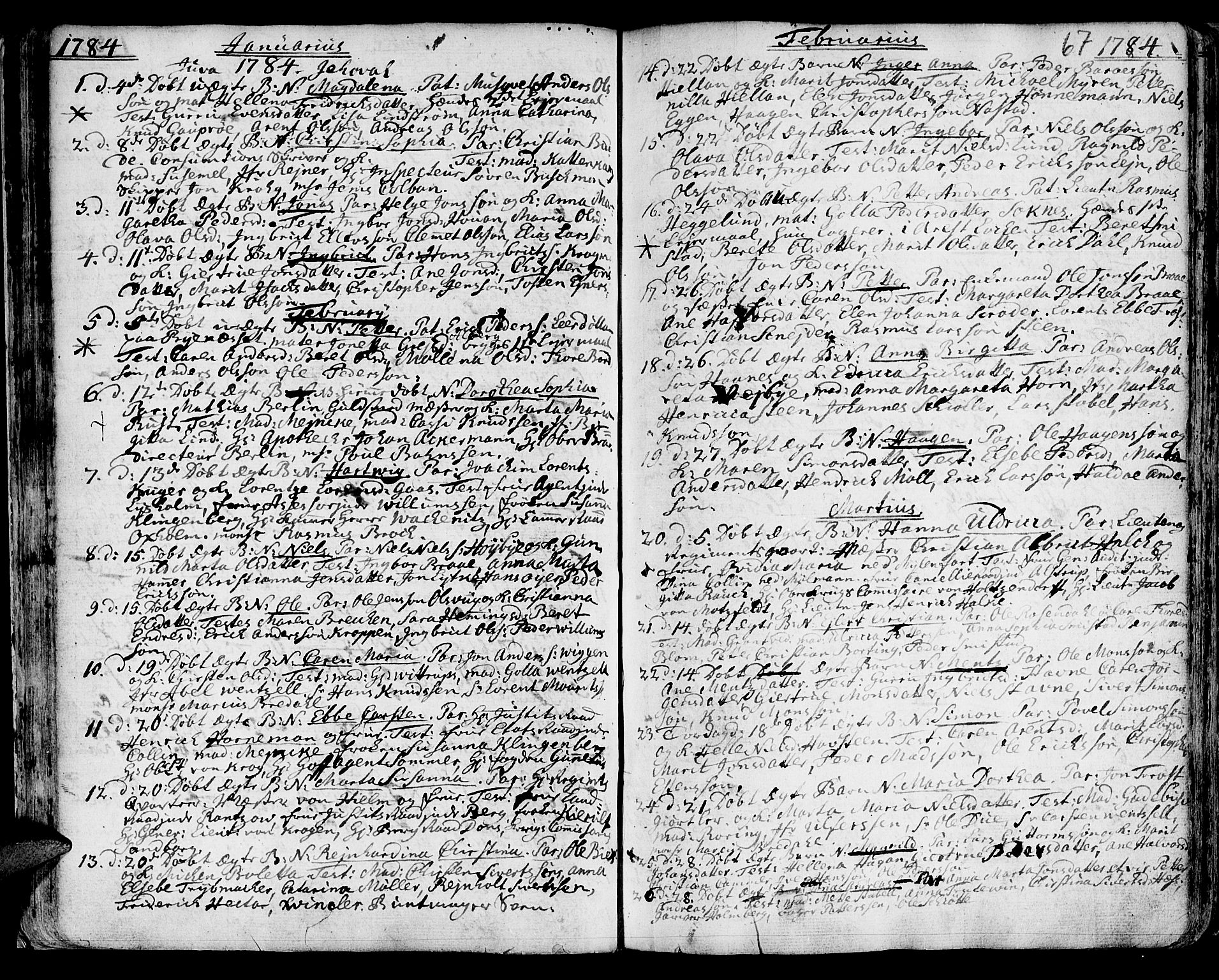 Ministerialprotokoller, klokkerbøker og fødselsregistre - Sør-Trøndelag, SAT/A-1456/601/L0039: Parish register (official) no. 601A07, 1770-1819, p. 67