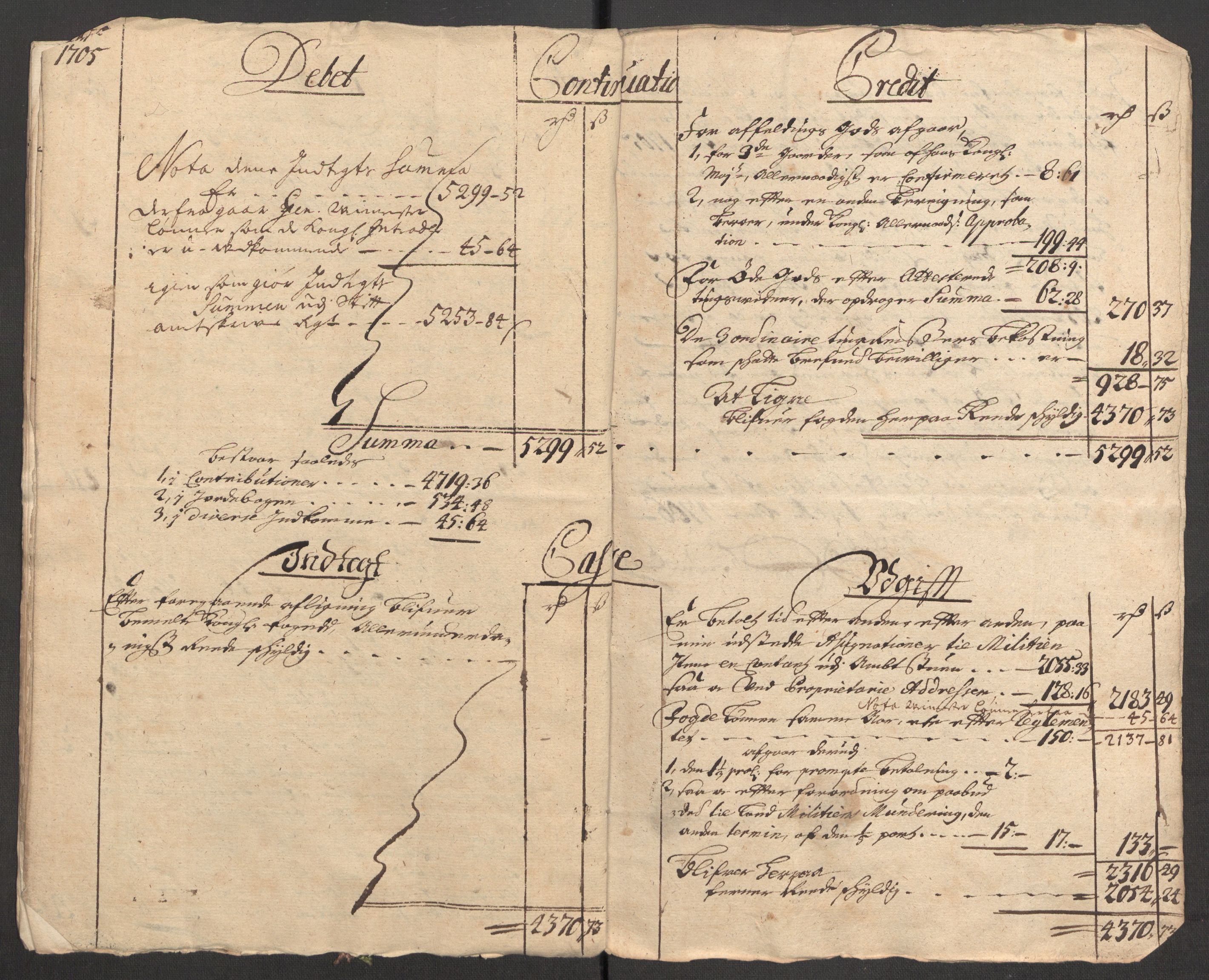 Rentekammeret inntil 1814, Reviderte regnskaper, Fogderegnskap, AV/RA-EA-4092/R57/L3856: Fogderegnskap Fosen, 1704-1705, p. 219