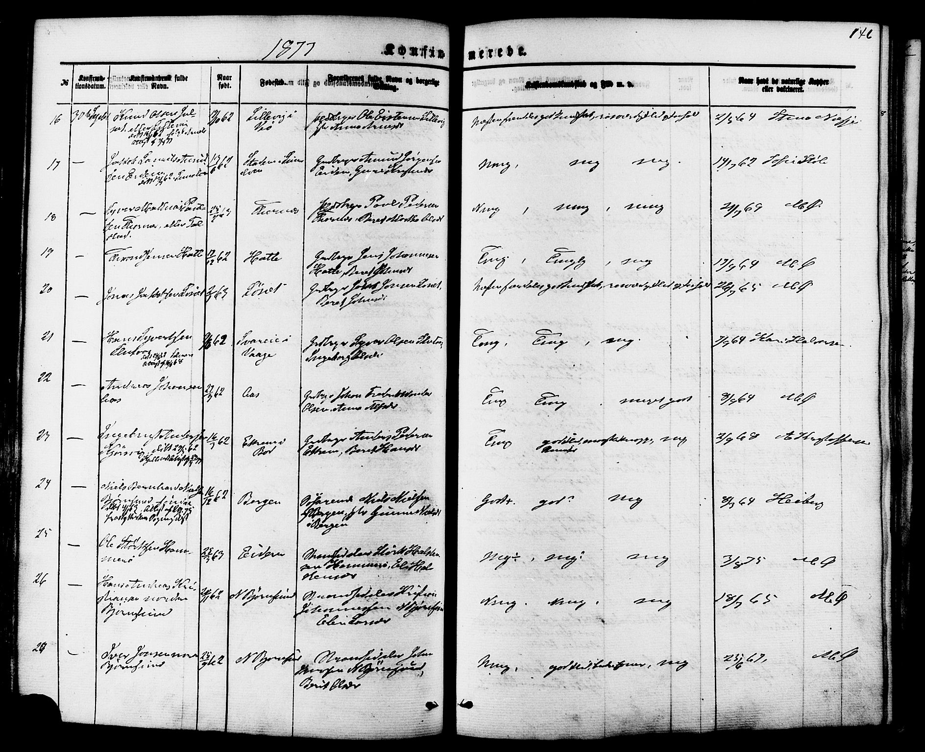 Ministerialprotokoller, klokkerbøker og fødselsregistre - Møre og Romsdal, AV/SAT-A-1454/565/L0749: Parish register (official) no. 565A03, 1871-1886, p. 146