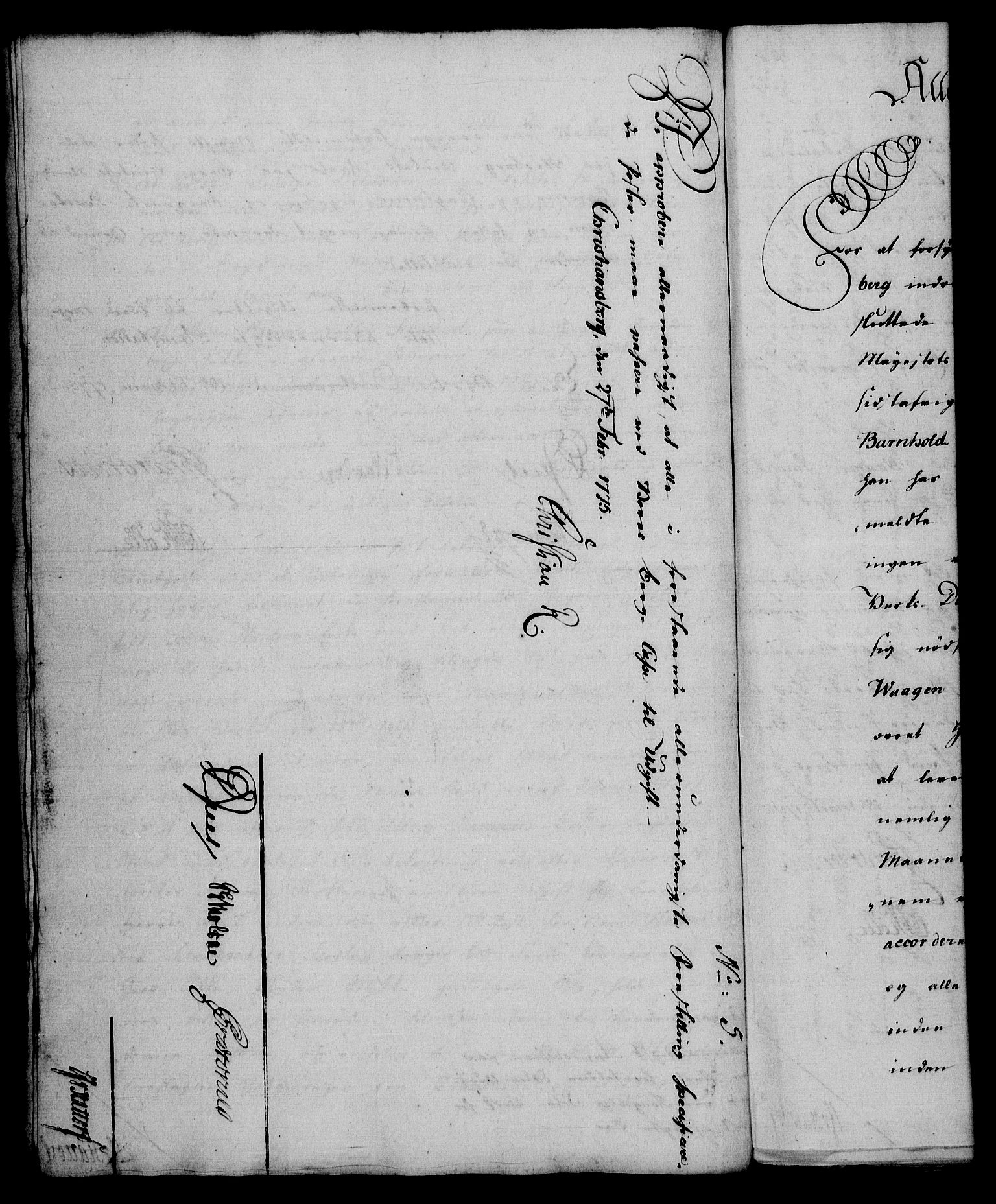 Rentekammeret, Renteskriverkontorene, AV/RA-EA-3115/M/Mf/Mfa/L0001: Resolusjonsprotokoll med register (merket RK 54.1), 1774-1777