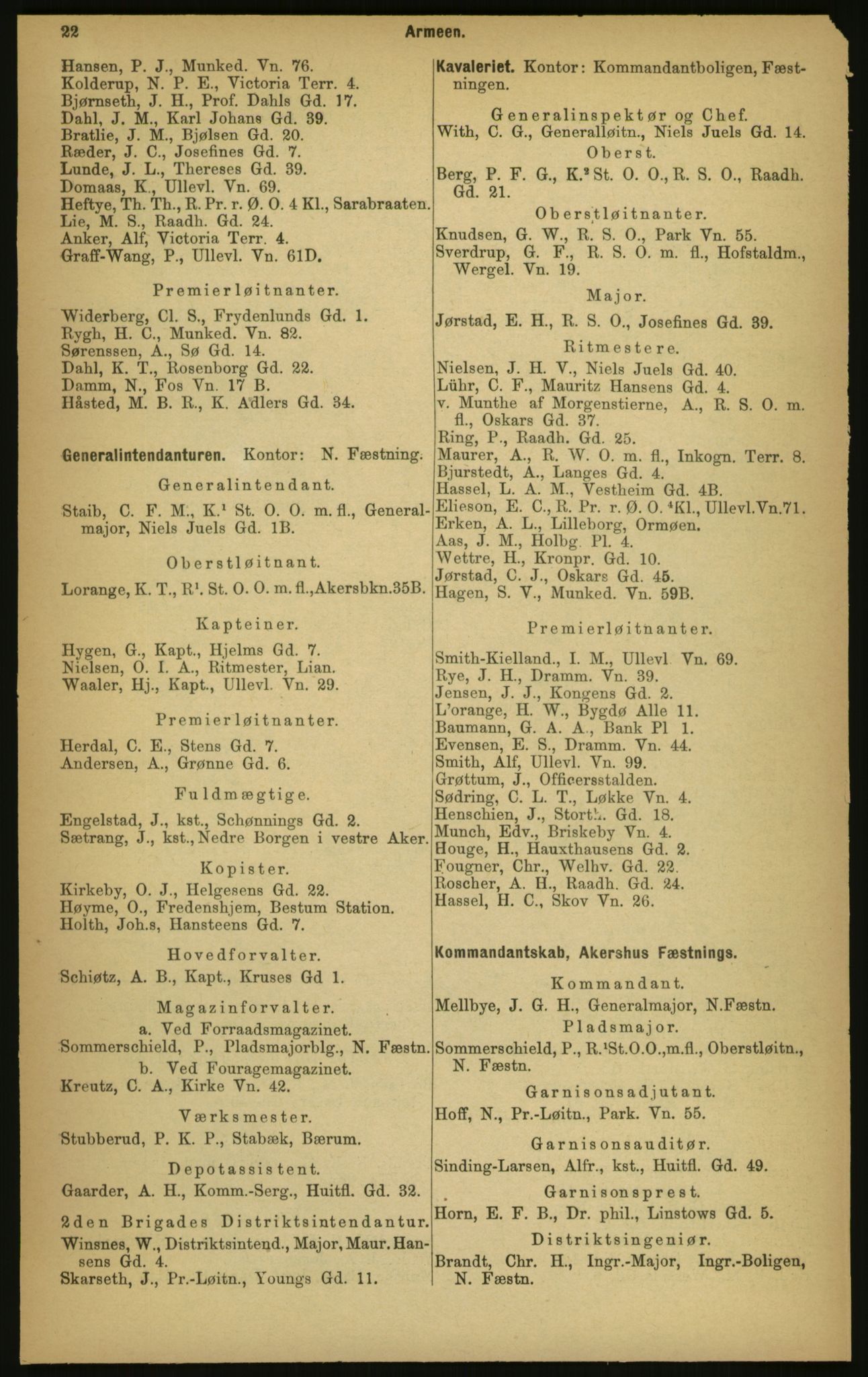 Kristiania/Oslo adressebok, PUBL/-, 1897, p. 22