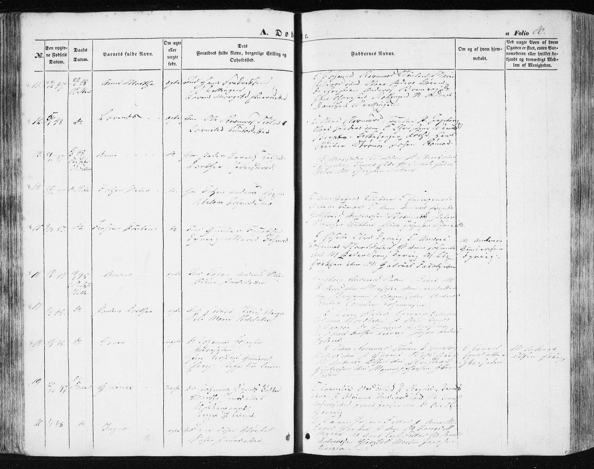 Ministerialprotokoller, klokkerbøker og fødselsregistre - Sør-Trøndelag, AV/SAT-A-1456/634/L0529: Parish register (official) no. 634A05, 1843-1851, p. 80