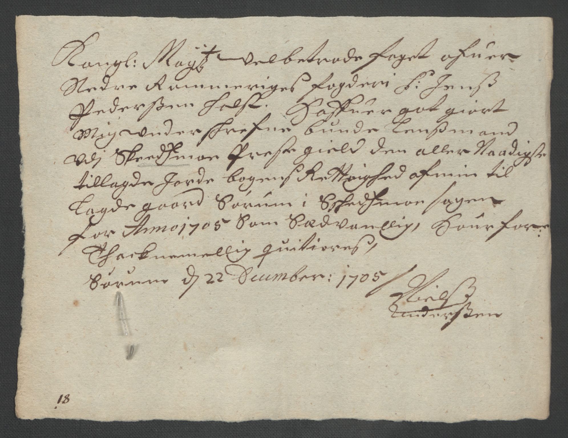 Rentekammeret inntil 1814, Reviderte regnskaper, Fogderegnskap, AV/RA-EA-4092/R11/L0589: Fogderegnskap Nedre Romerike, 1705, p. 183