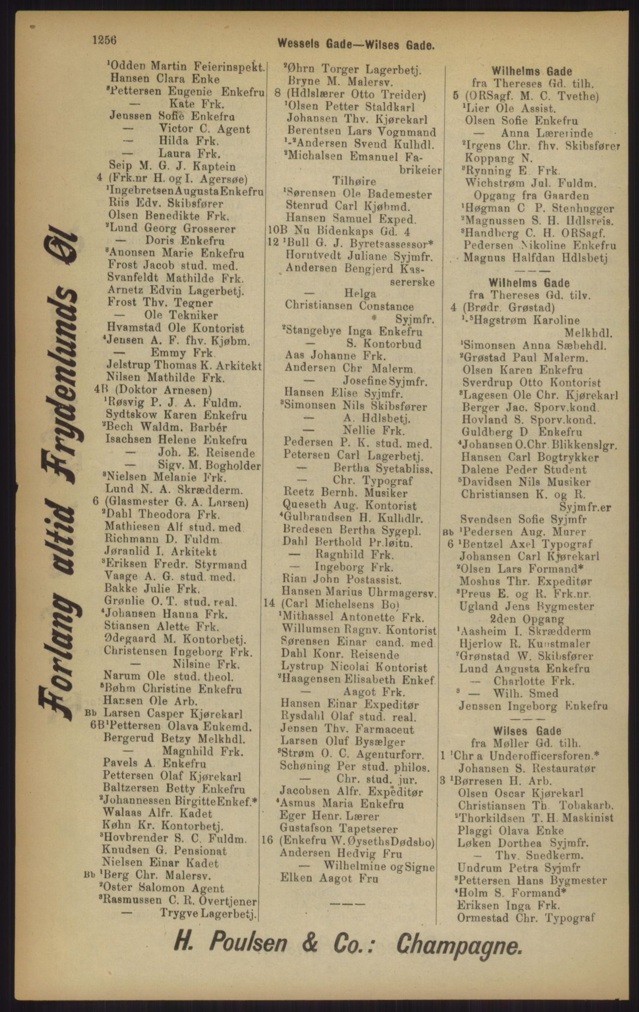 Kristiania/Oslo adressebok, PUBL/-, 1902, p. 1256