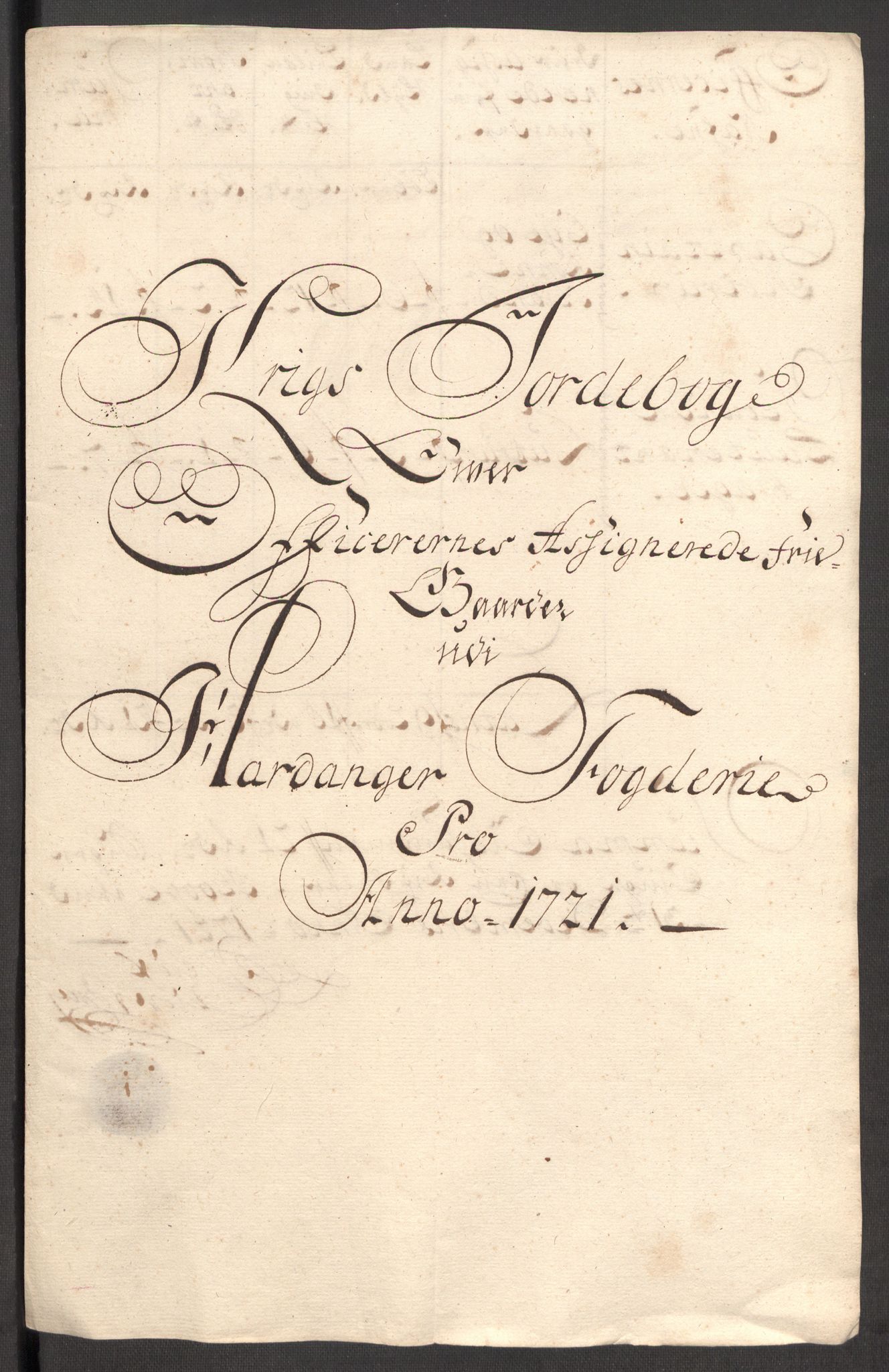 Rentekammeret inntil 1814, Reviderte regnskaper, Fogderegnskap, RA/EA-4092/R48/L3000: Fogderegnskap Sunnhordland og Hardanger, 1721, p. 329