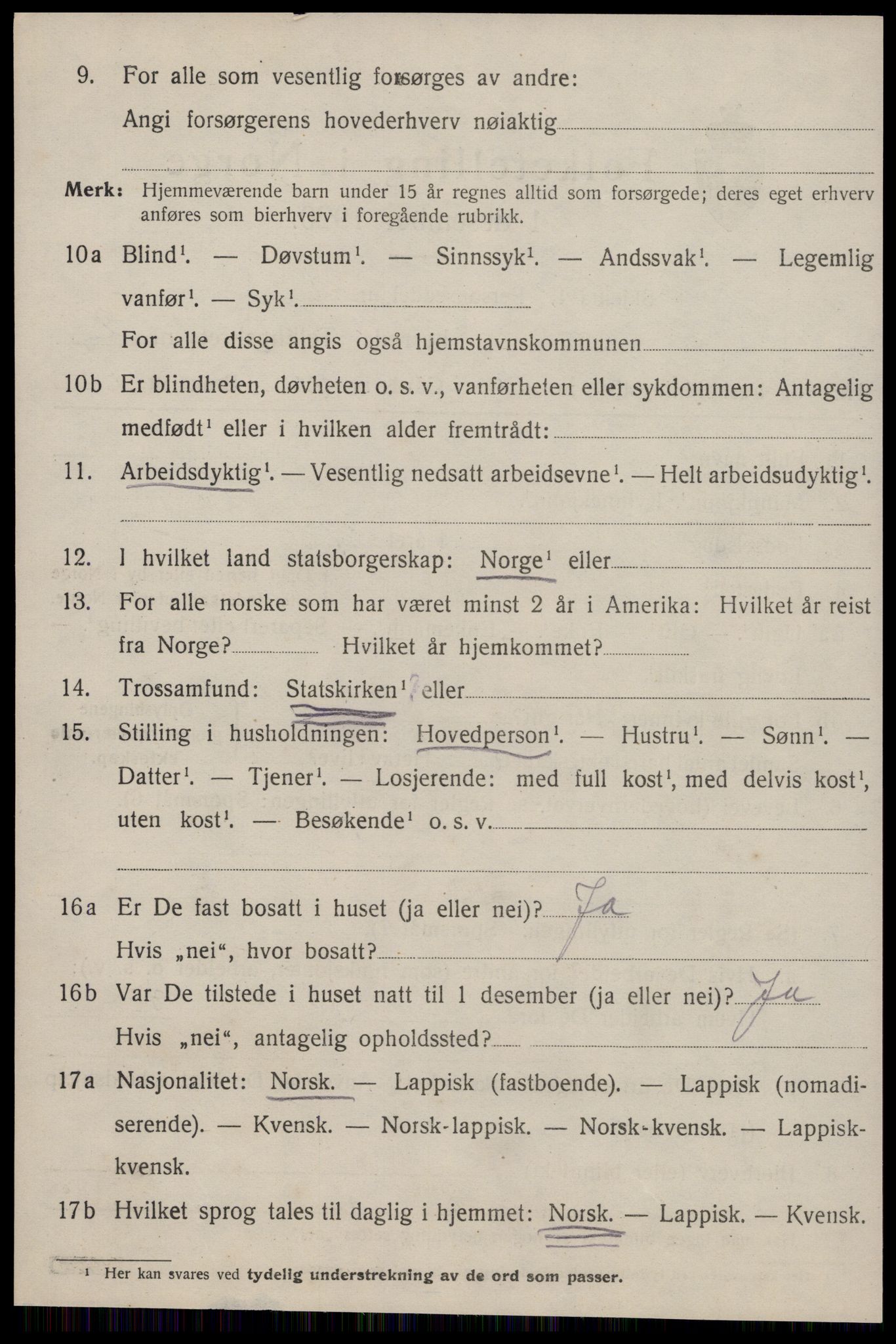 SAT, 1920 census for Stjørna, 1920, p. 1781