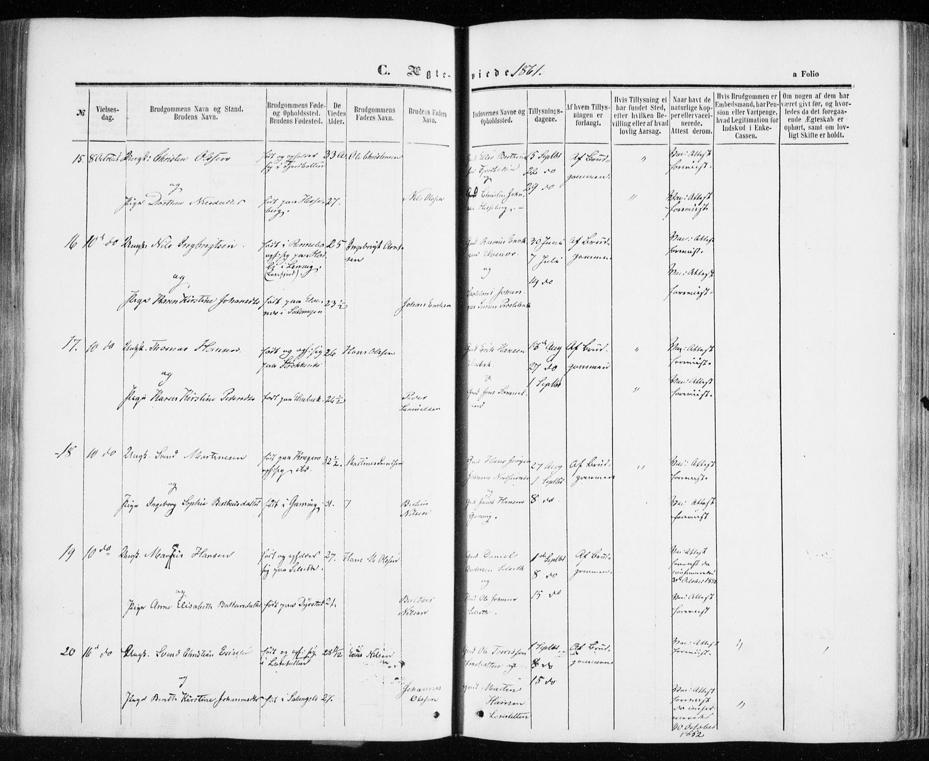 Ibestad sokneprestembete, AV/SATØ-S-0077/H/Ha/Haa/L0009kirke: Parish register (official) no. 9, 1859-1868