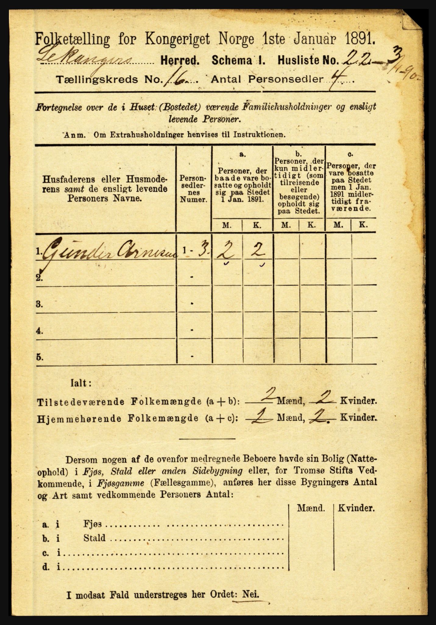 RA, 1891 census for 1419 Leikanger, 1891, p. 2981