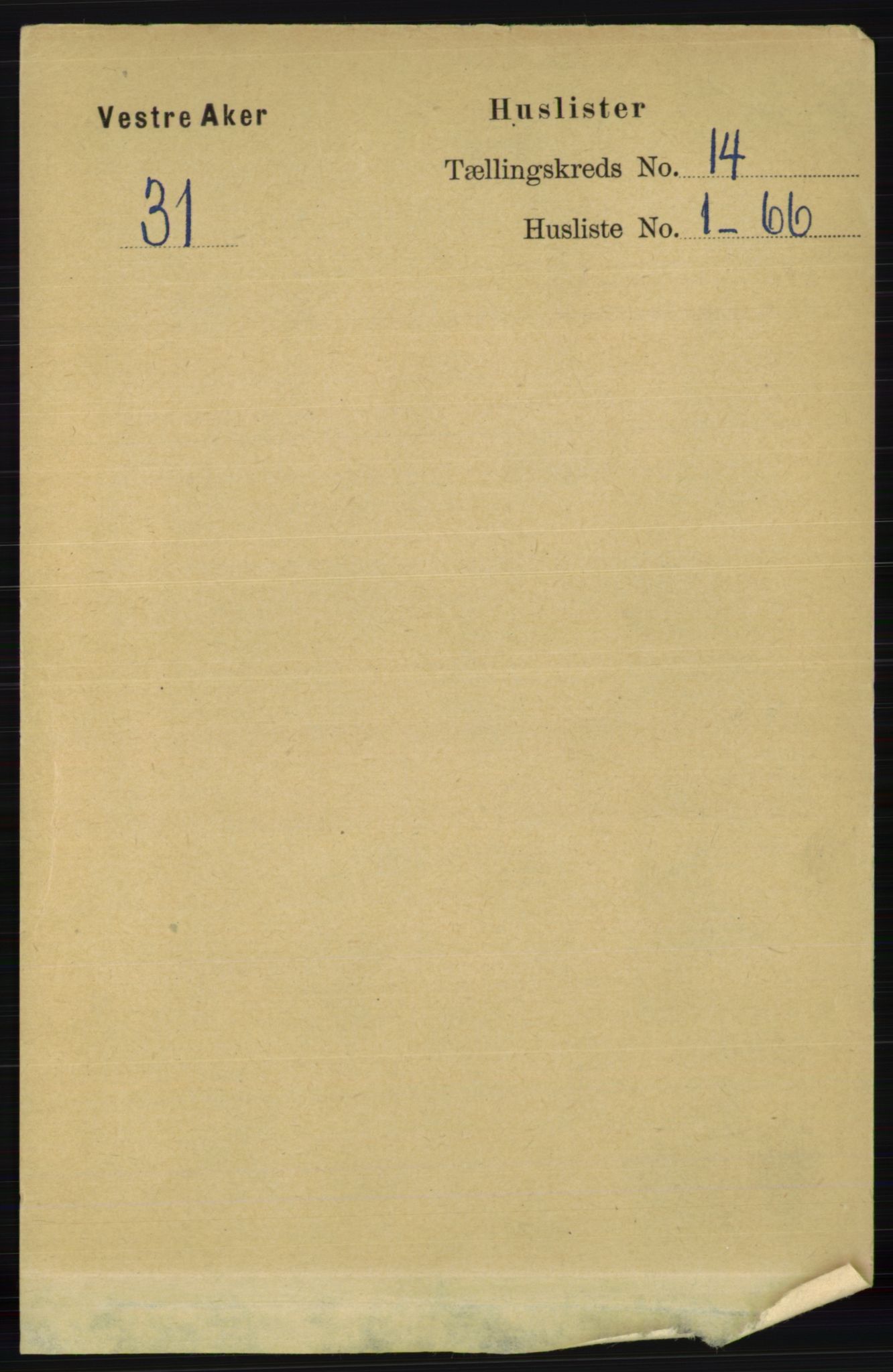 RA, 1891 census for 0218 Aker, 1891, p. 12662