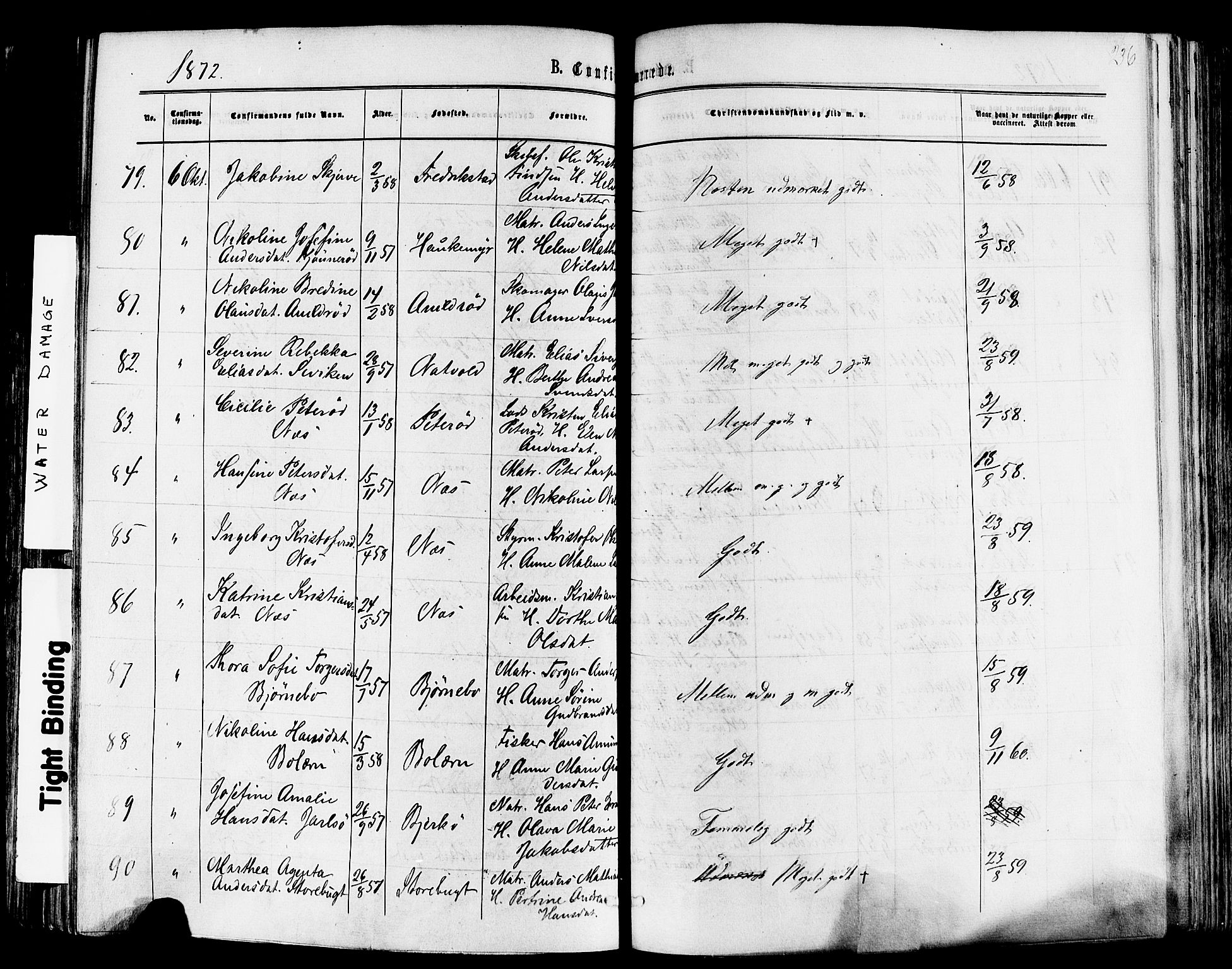 Nøtterøy kirkebøker, AV/SAKO-A-354/F/Fa/L0007: Parish register (official) no. I 7, 1865-1877, p. 236