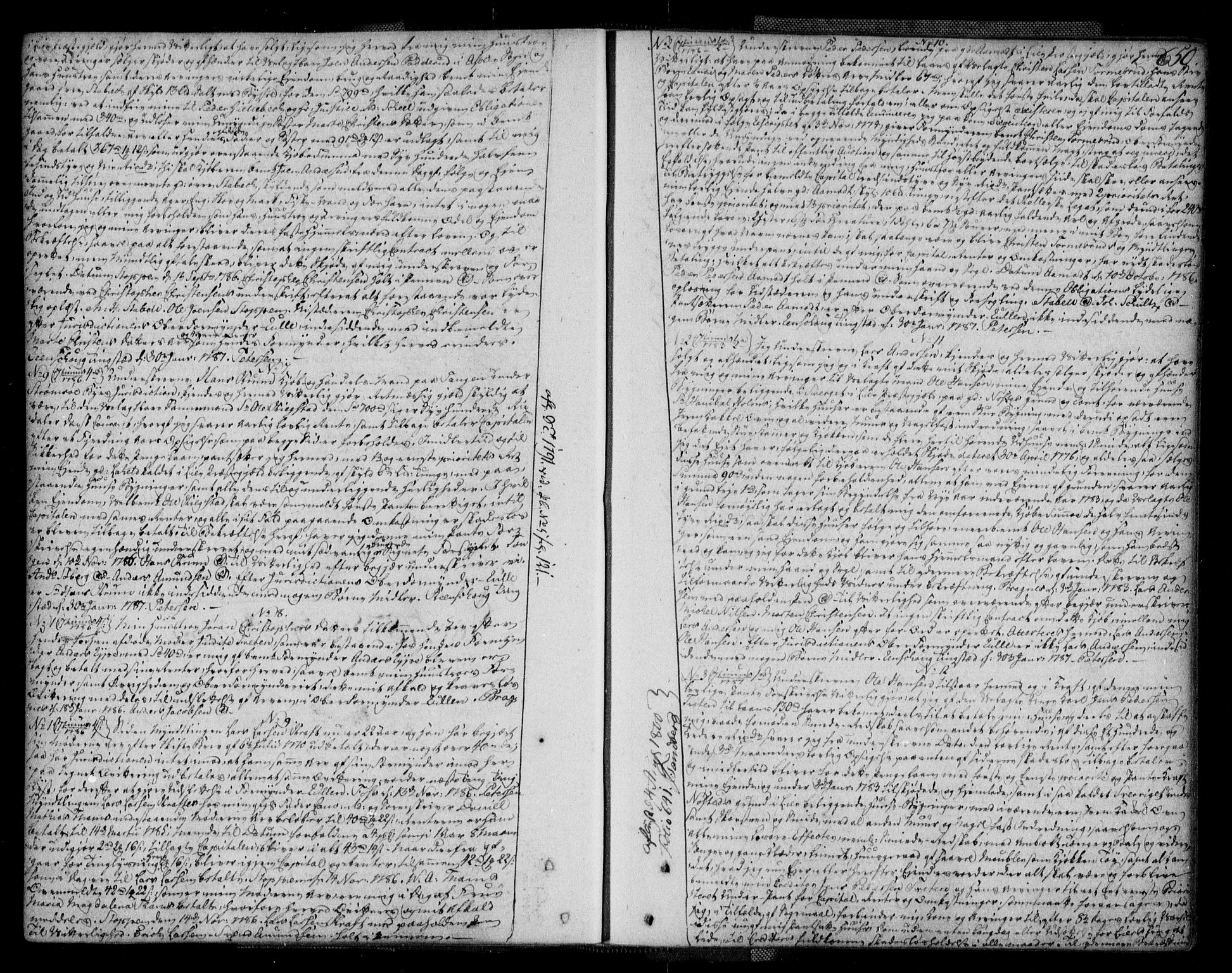 Lier, Røyken og Hurum sorenskriveri, AV/SAKO-A-89/G/Ga/Gaa/L0004b: Mortgage book no. IVb, 1779-1788, p. 650