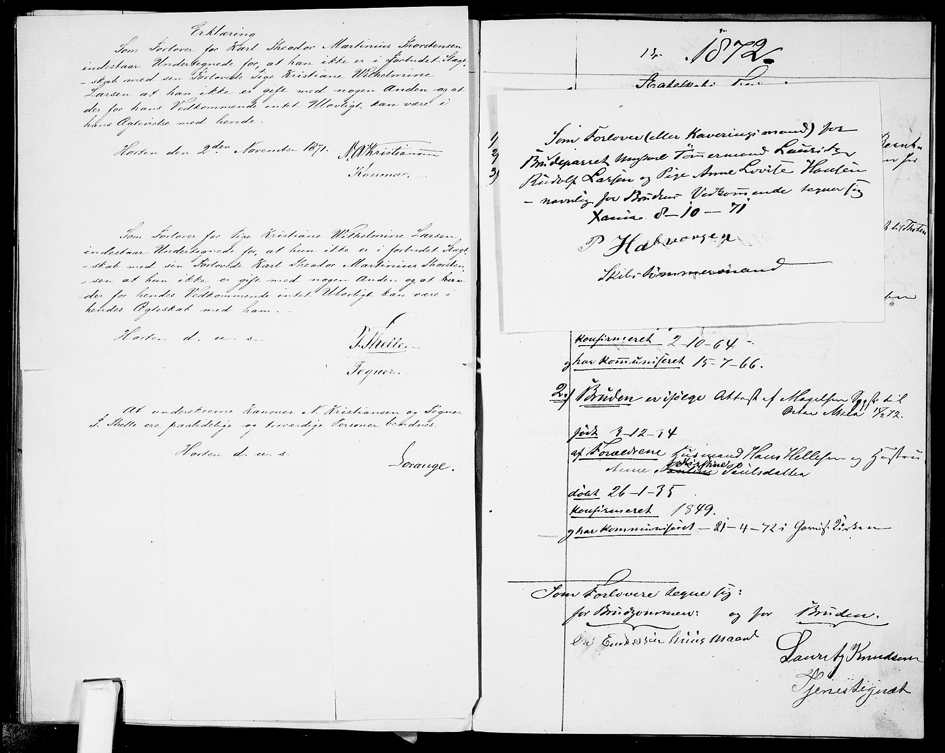 Garnisonsmenigheten Kirkebøker, AV/SAO-A-10846/H/Ha/L0006: Banns register no. I 6, 1856-1872