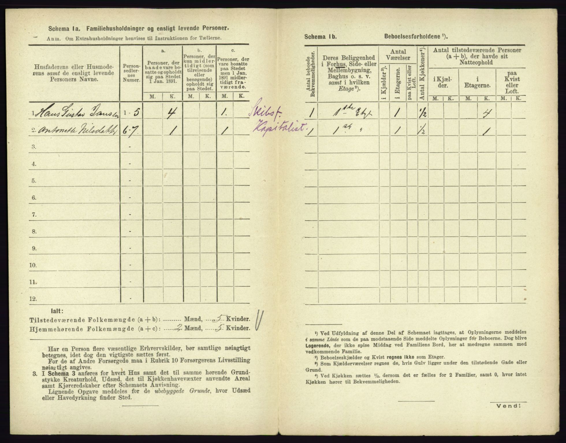 RA, 1891 census for 0705 Tønsberg, 1891, p. 303