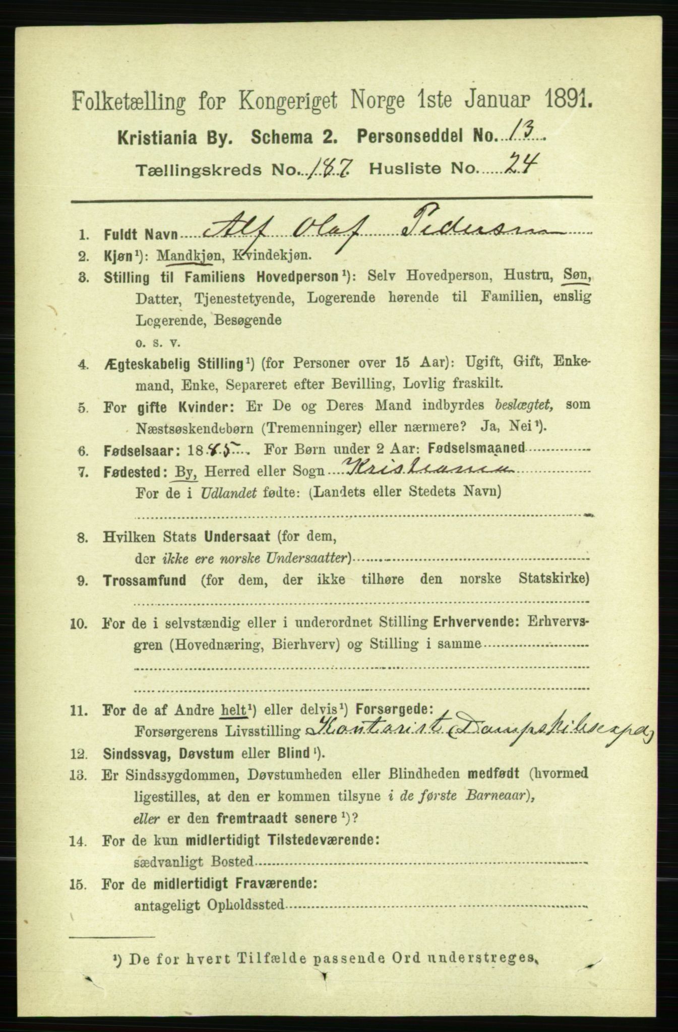 RA, 1891 census for 0301 Kristiania, 1891, p. 112256