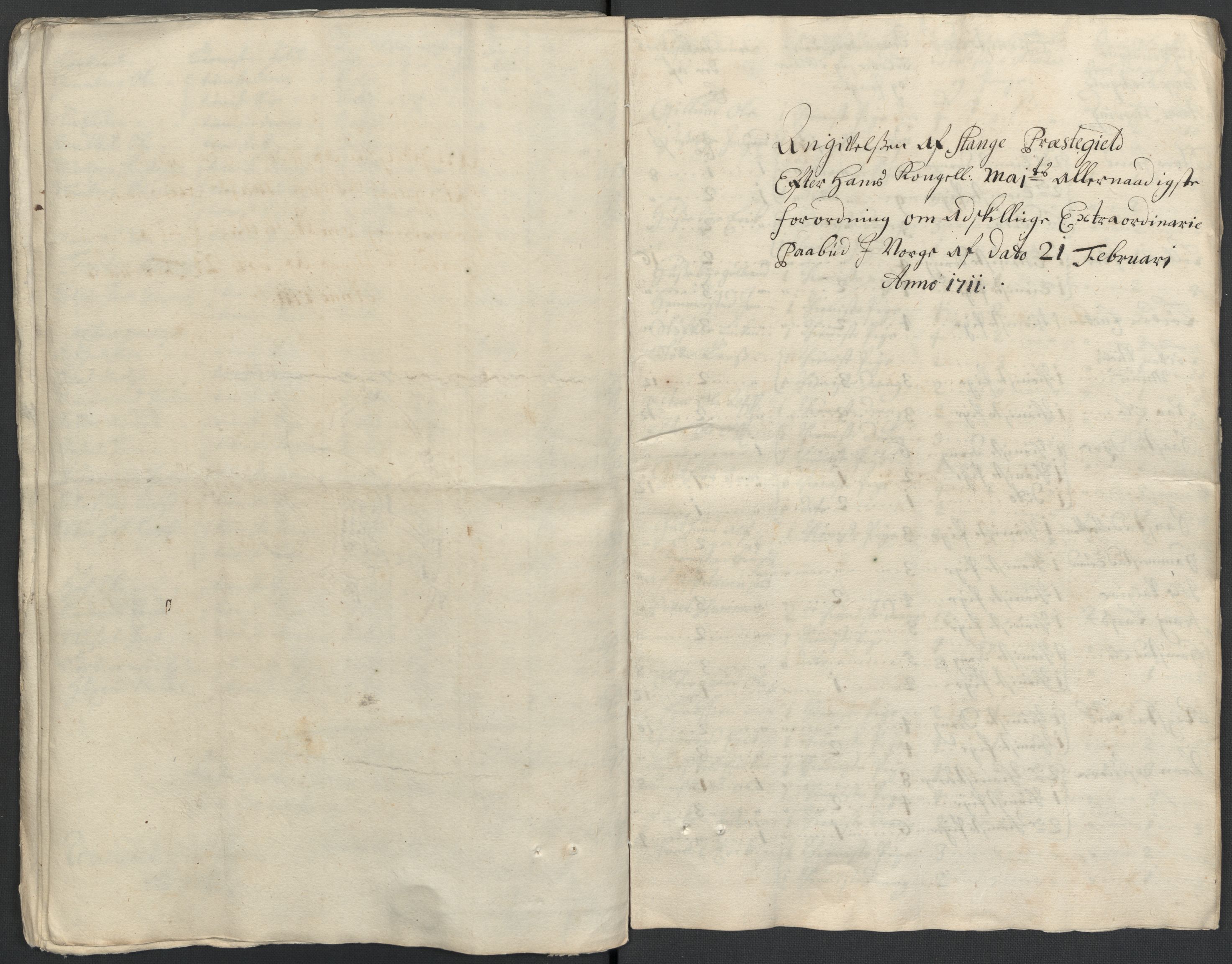 Rentekammeret inntil 1814, Reviderte regnskaper, Fogderegnskap, AV/RA-EA-4092/R16/L1047: Fogderegnskap Hedmark, 1711, p. 334