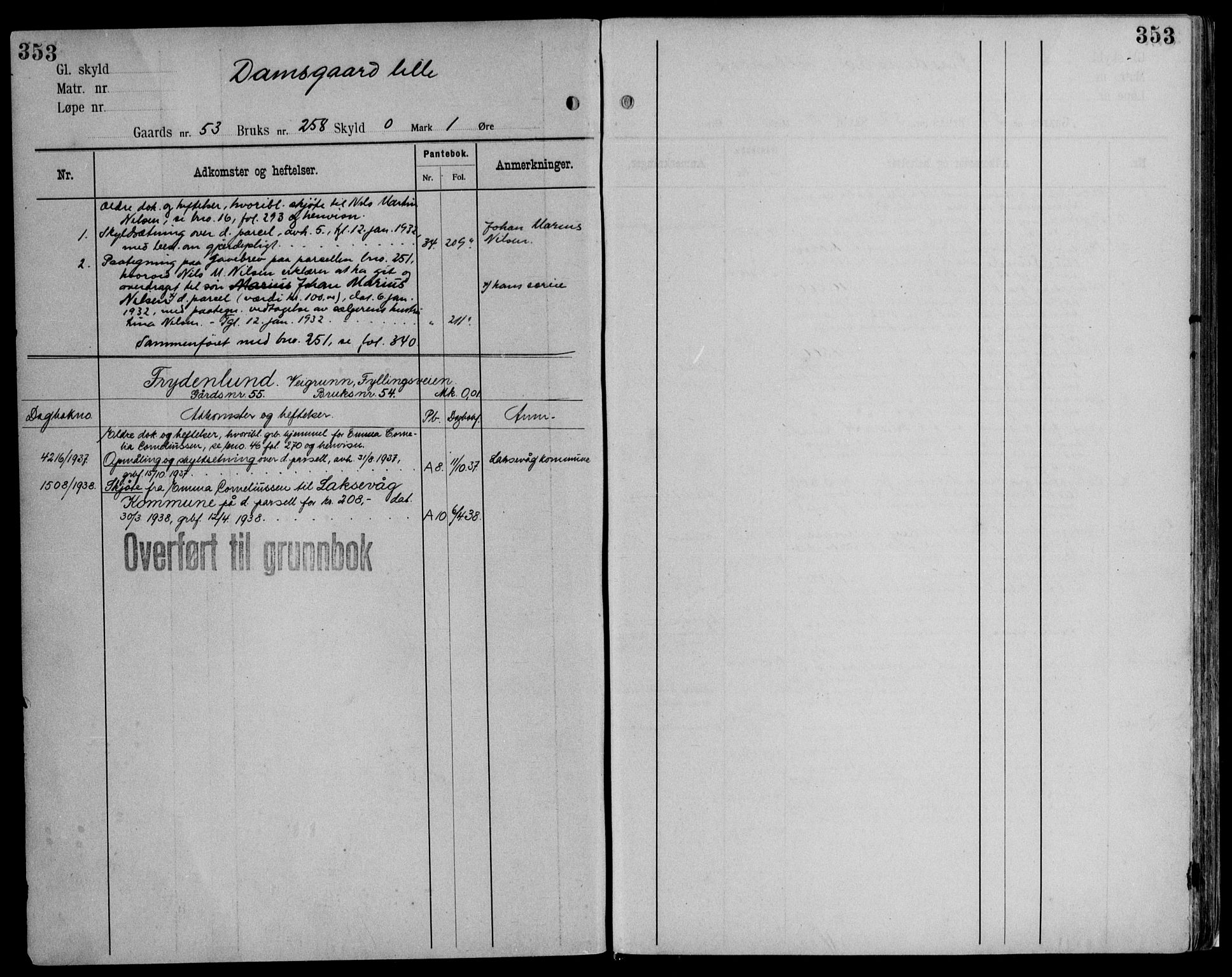 Midhordland sorenskriveri, AV/SAB-A-3001/1/G/Ga/Gab/L0116: Mortgage register no. II.A.b.116, p. 353