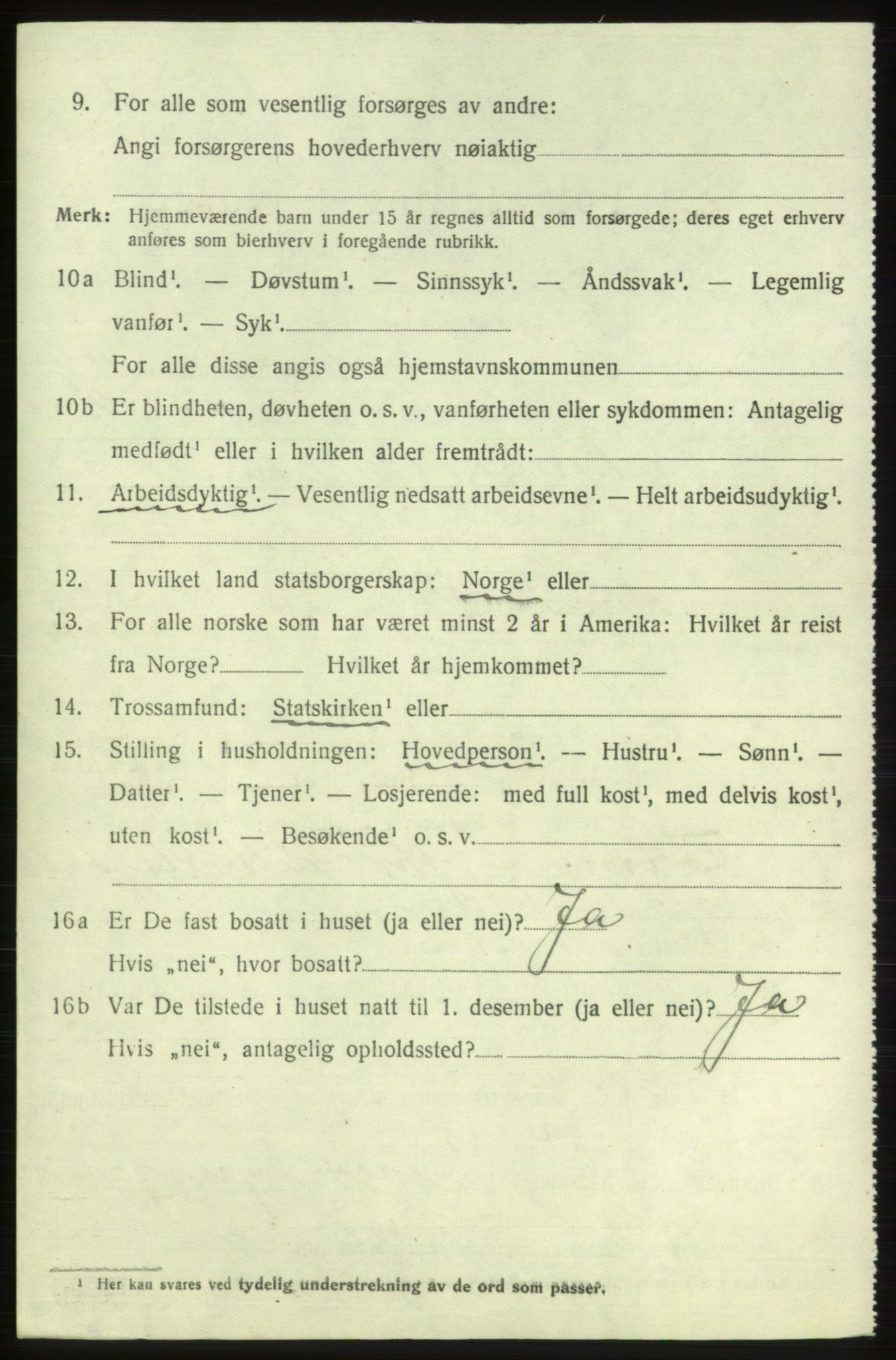 SAB, 1920 census for Etne, 1920, p. 4686