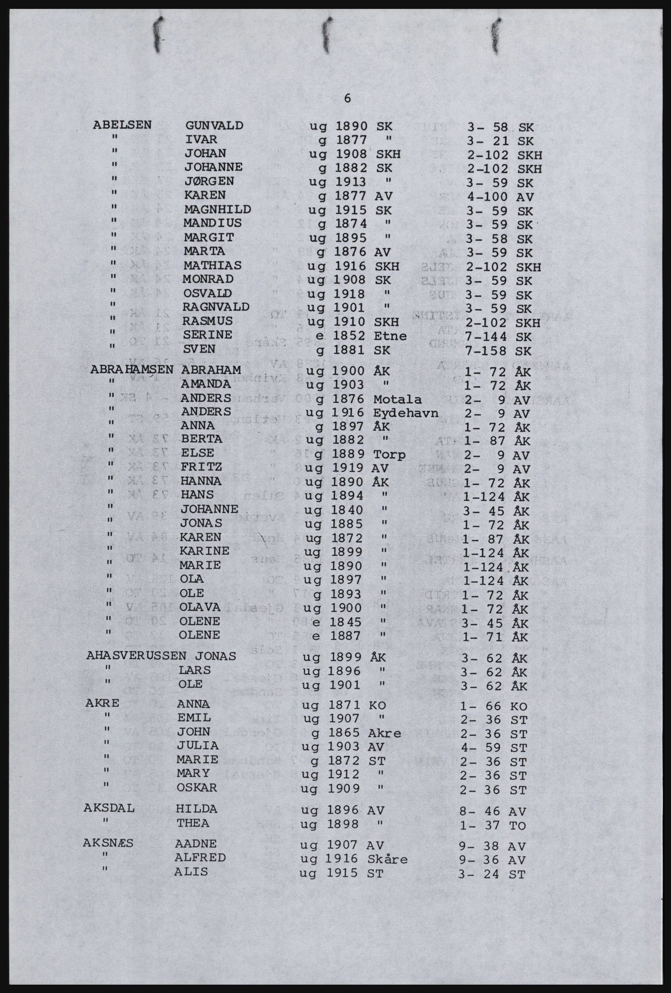 SAST, Copy of 1920 census for Karmøy, 1920, p. 512