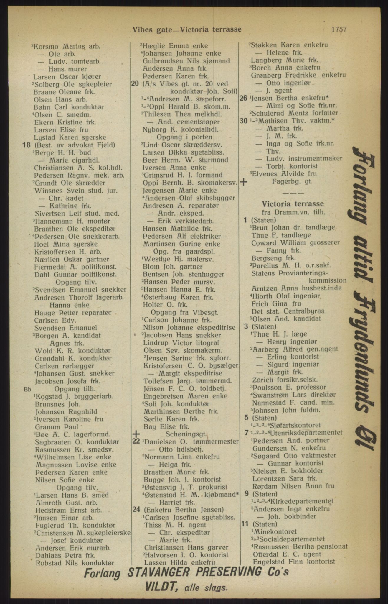 Kristiania/Oslo adressebok, PUBL/-, 1915, p. 1757