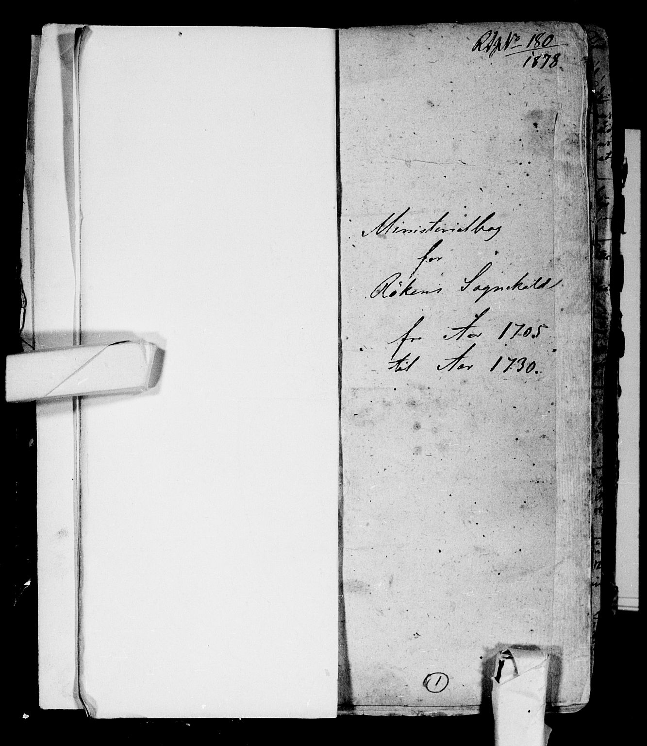 Røyken kirkebøker, AV/SAKO-A-241/F/Fa/L0001: Parish register (official) no. 1, 1701-1730, p. 1