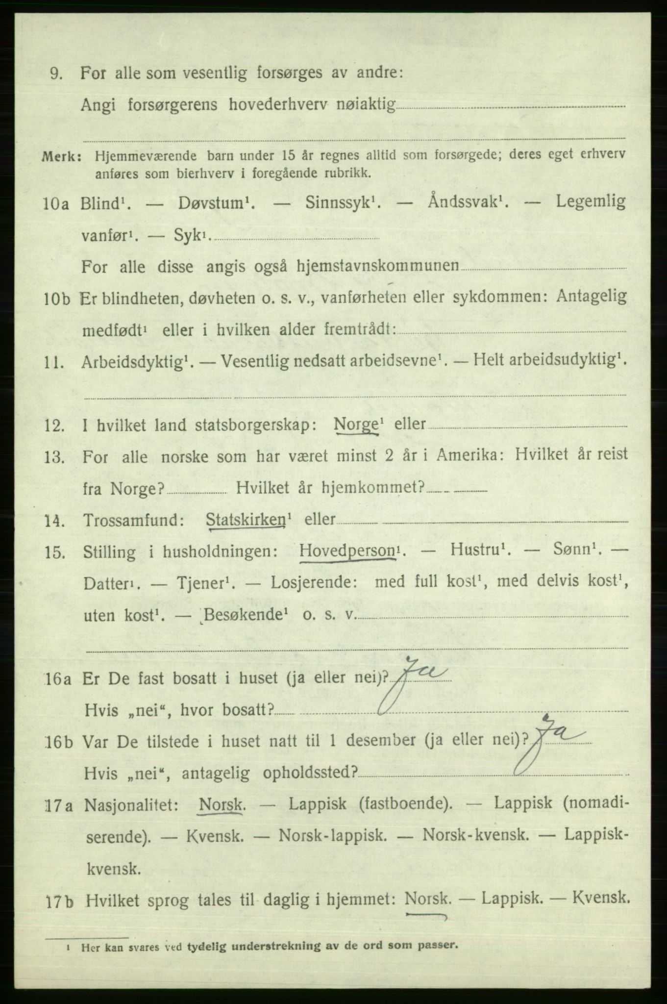 SATØ, 1920 census for Vardø rural district, 1920, p. 2647