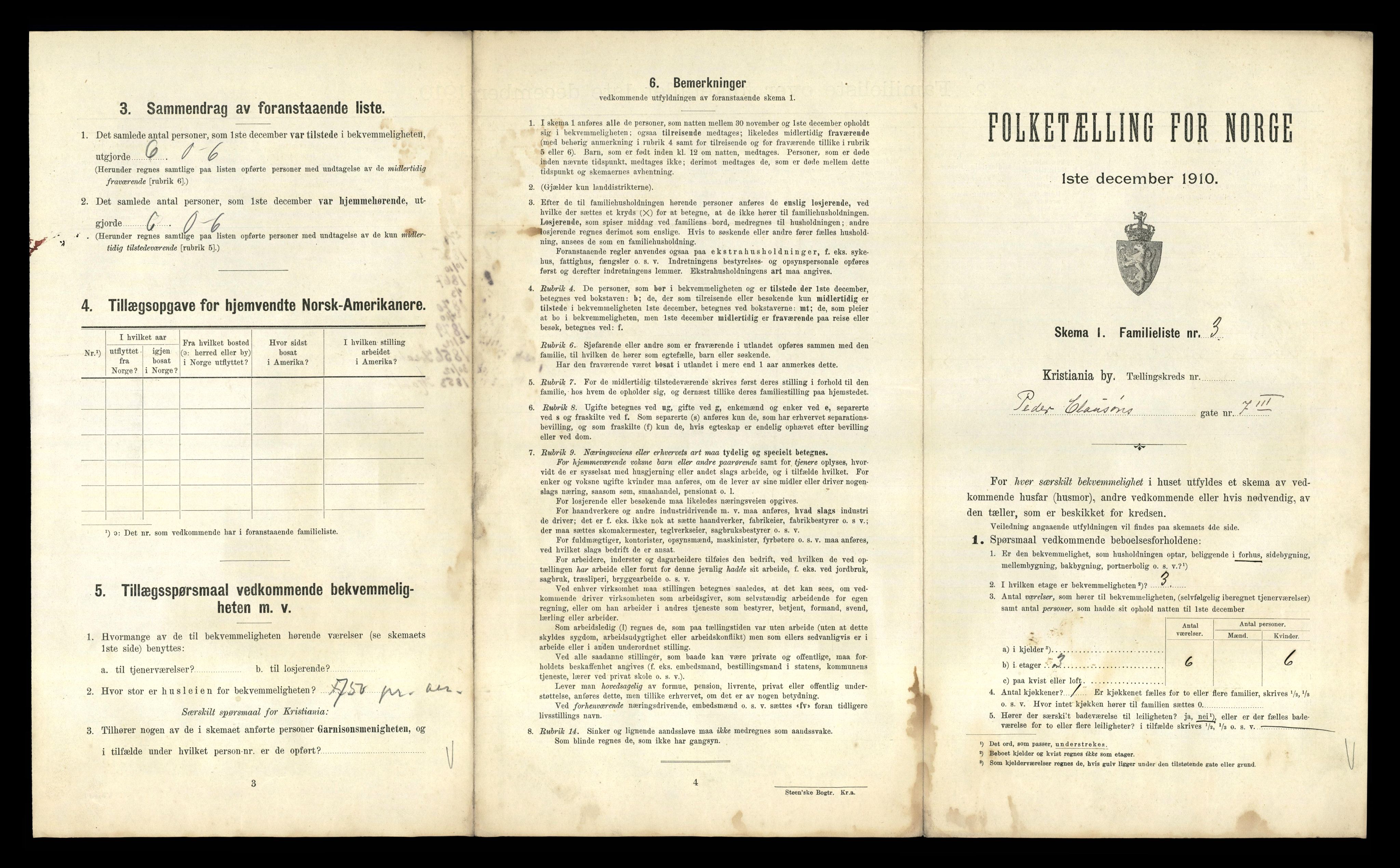 RA, 1910 census for Kristiania, 1910, p. 76505